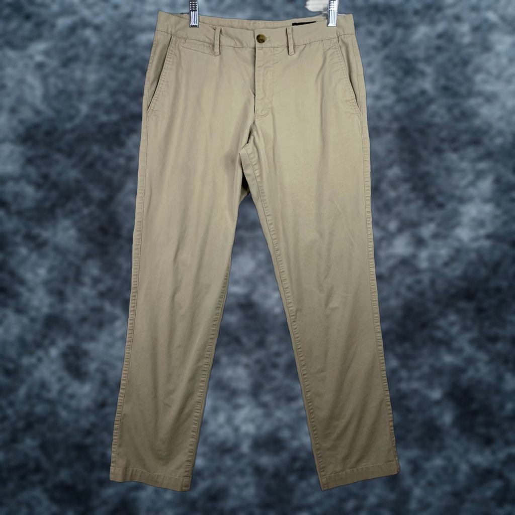 Bonobos Bonobos Mens Pants Chino Slim Beig e Lightweight Stretch Polyester 32x32 Casual Workwear Travel Mens Size US 32 / EU 48 - 1 Thumbnail