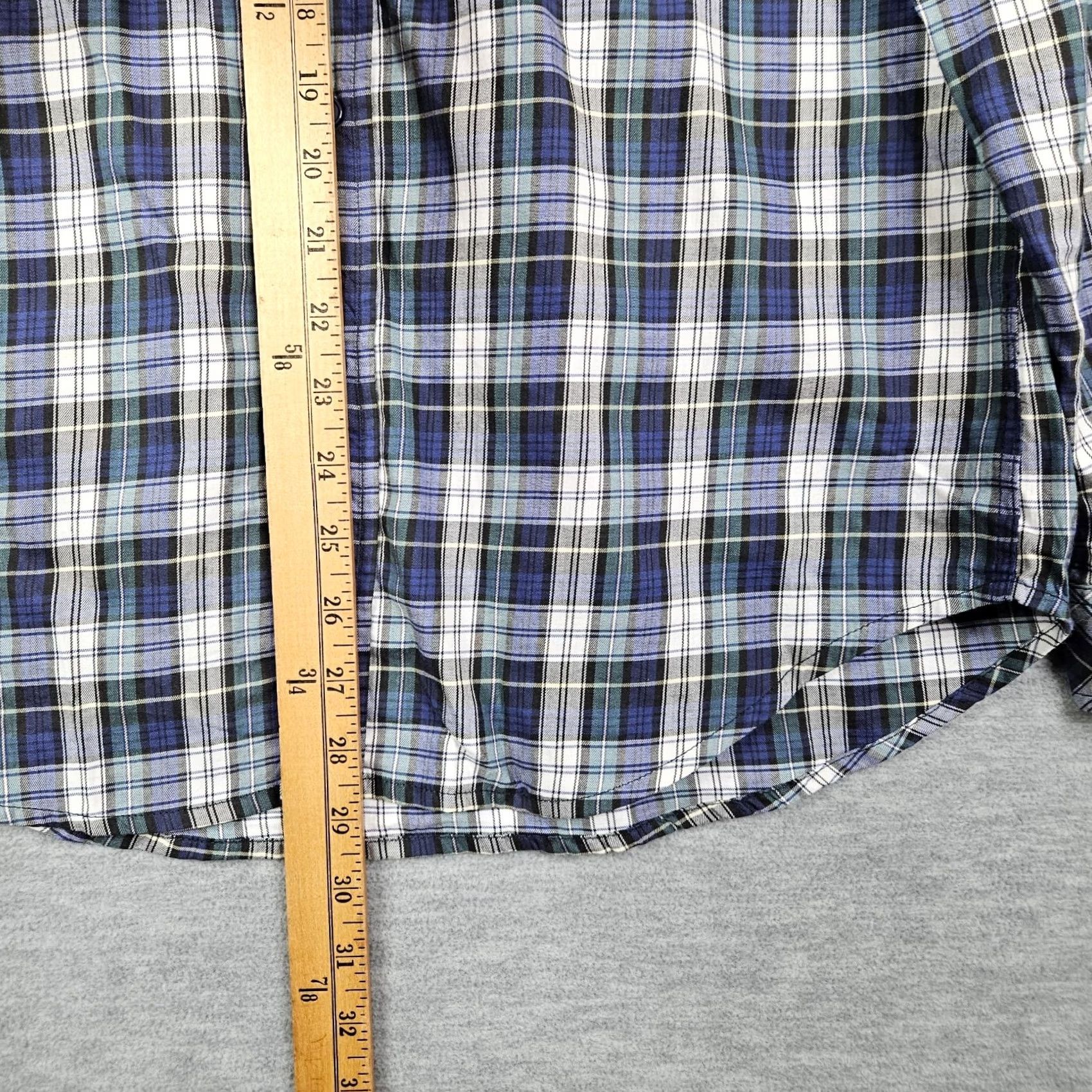 Rails Rails Button-Up Shirt Men’s Long Sleeve Blue Plaid Check Lightweight Size M Color Multicolor Cotton Casual All Seasons Regular Fit Size US M / EU 48-50 / 2 - 4 Thumbnail