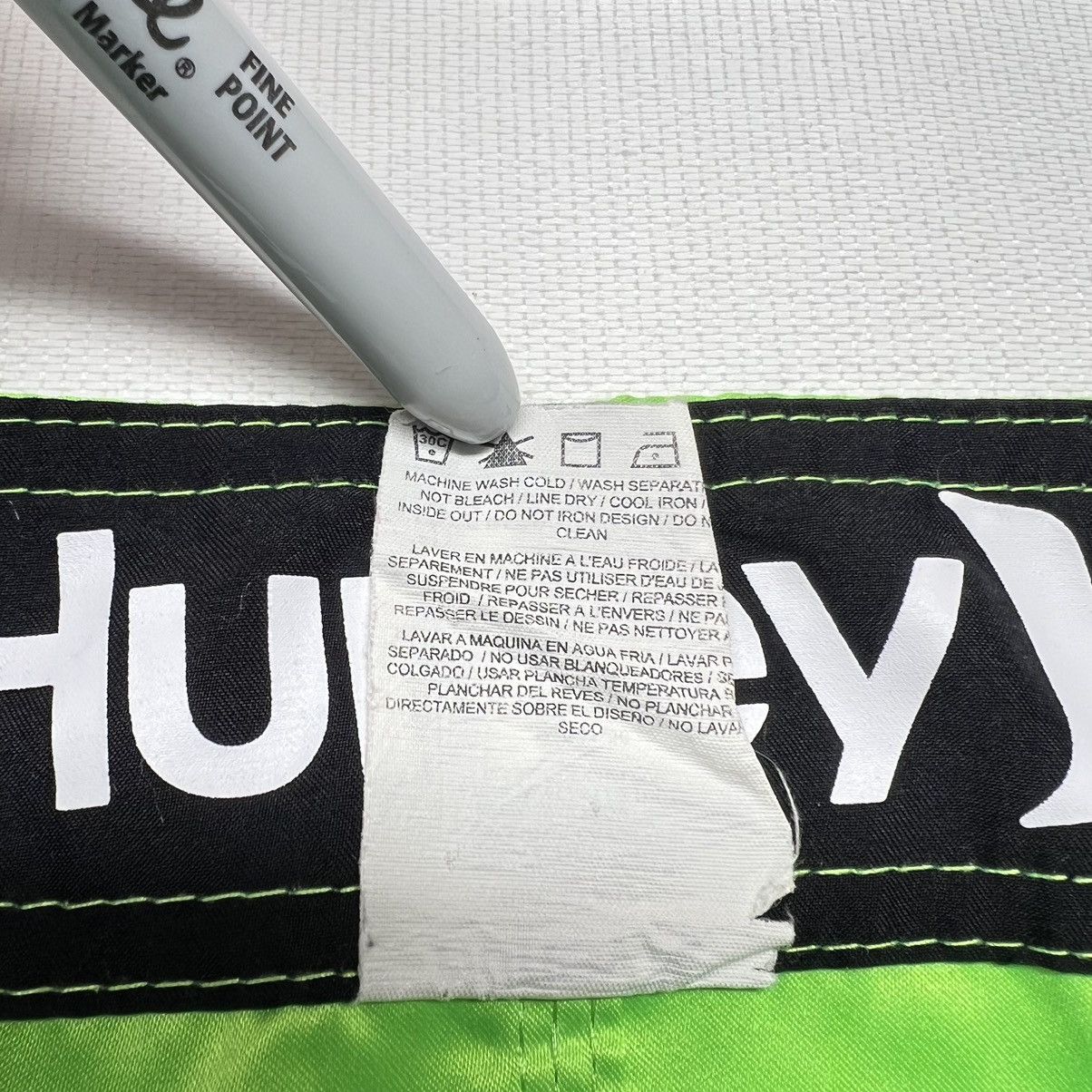 Hurley Hurley Swim Shorts Board Trunks Pocket Beach Pool Logo Size US 28 / EU 44 - 8 Thumbnail