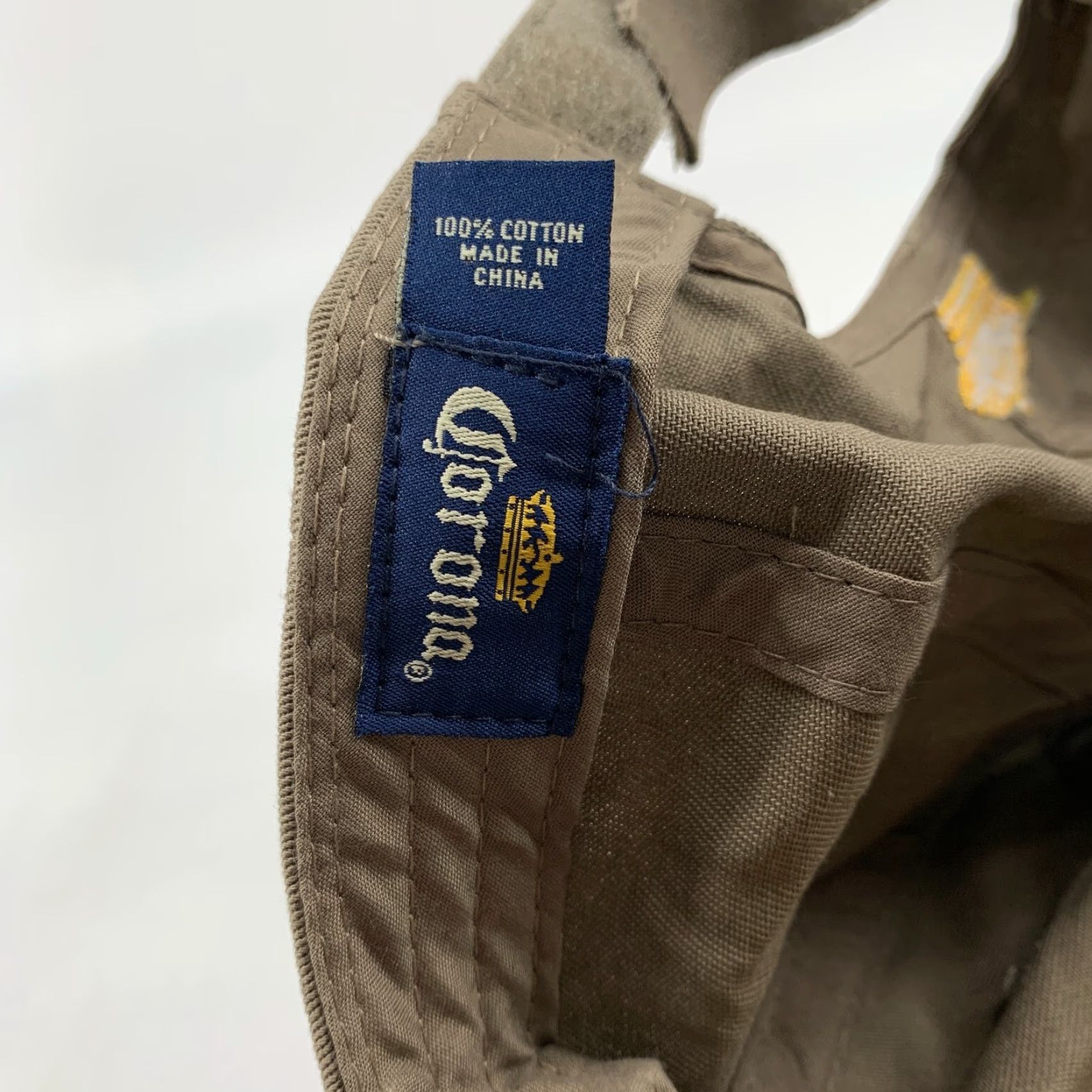 Vintage Corona Hat Adjustable Strap Cotton Sports Baseball Cap Men's Brown Size ONE SIZE - 5 Thumbnail