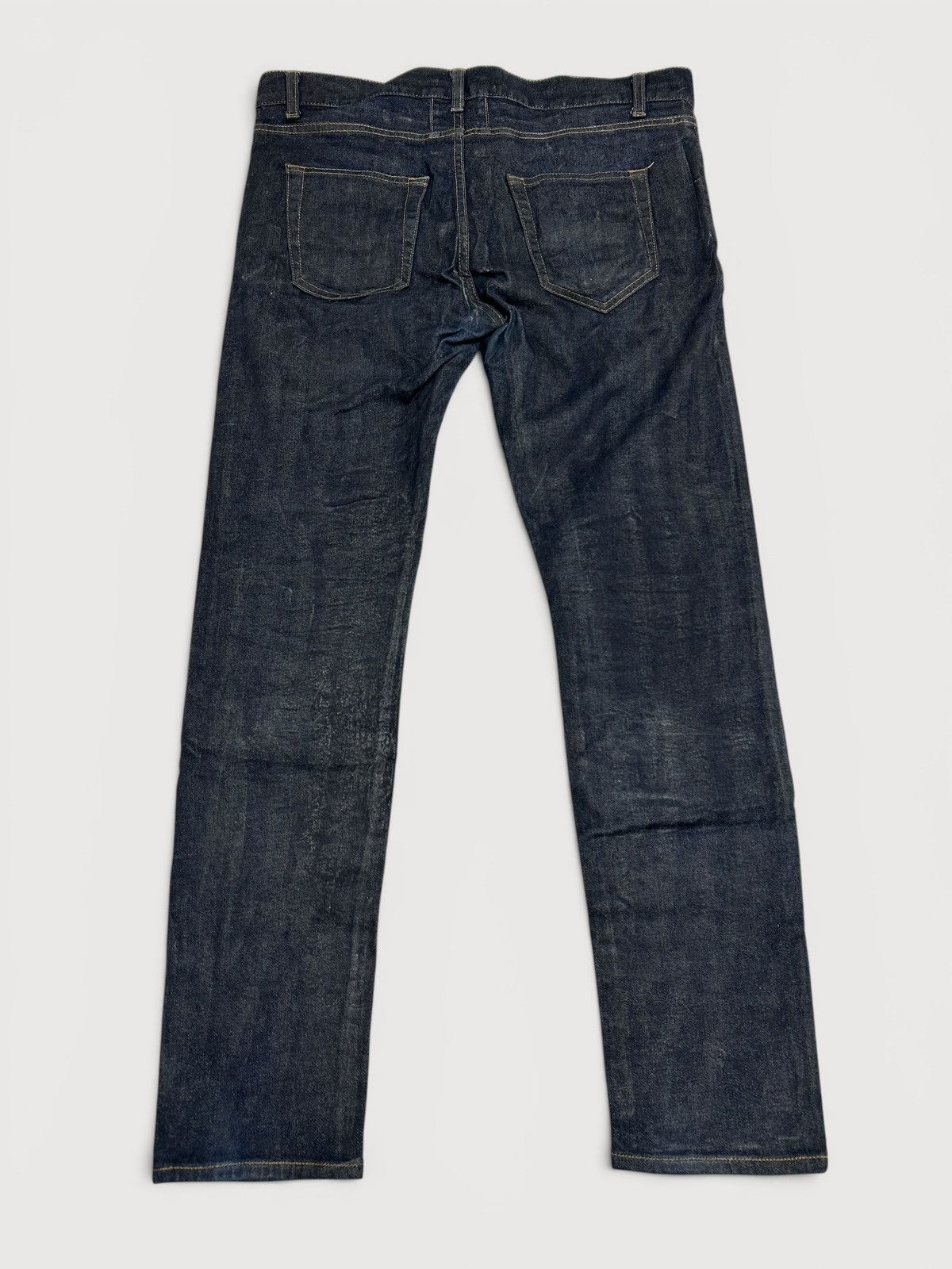 Saint Laurent Paris FW2016 D02 Indigo Waxed Denim Size US 32 / EU 48 - 2 Thumbnail