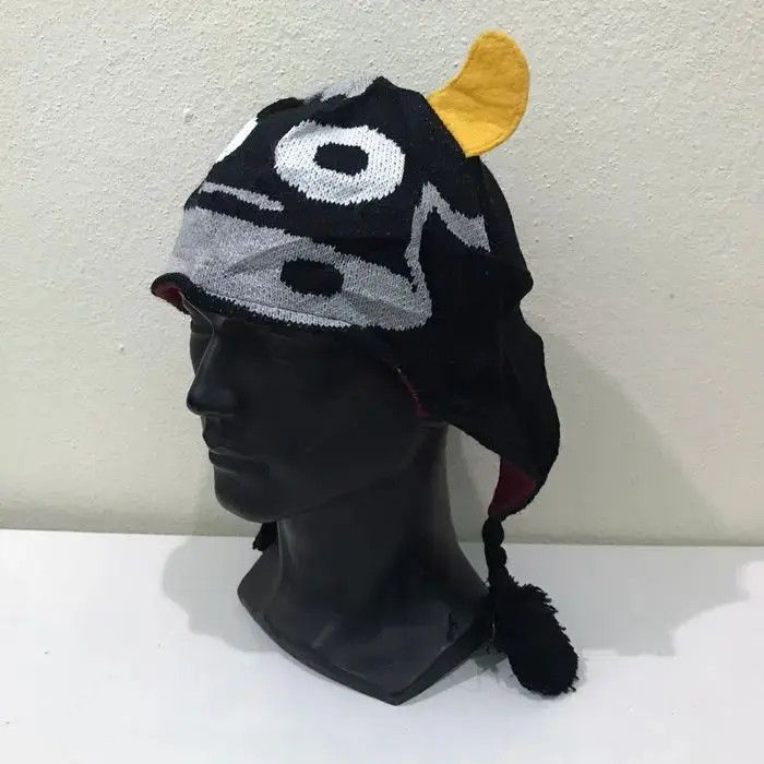 Japanese Brand Japanese Brand Cartoon Cow Face Devil Horn Beanie Hat Size ONE SIZE - 3 Thumbnail