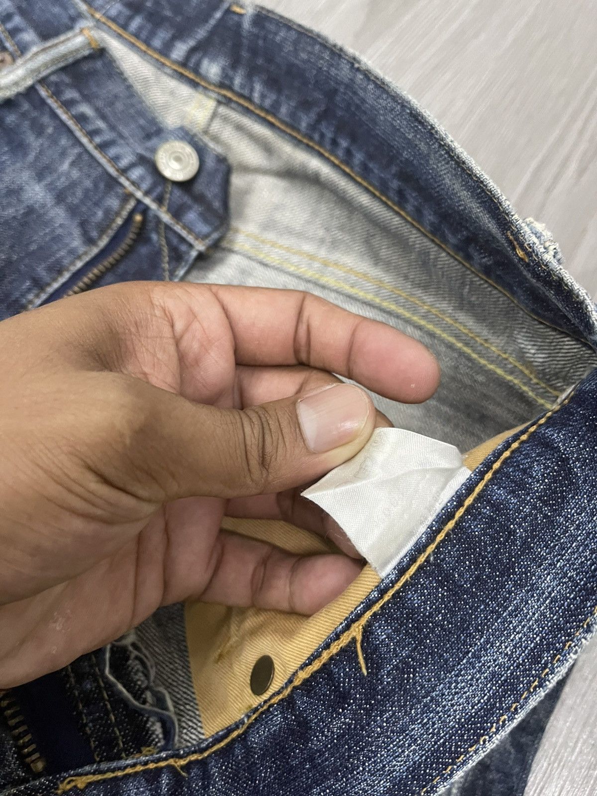 Japanese Brand × Redmoon Redmoon Selvedges Distressed Denim Size US 31 - 6 Thumbnail