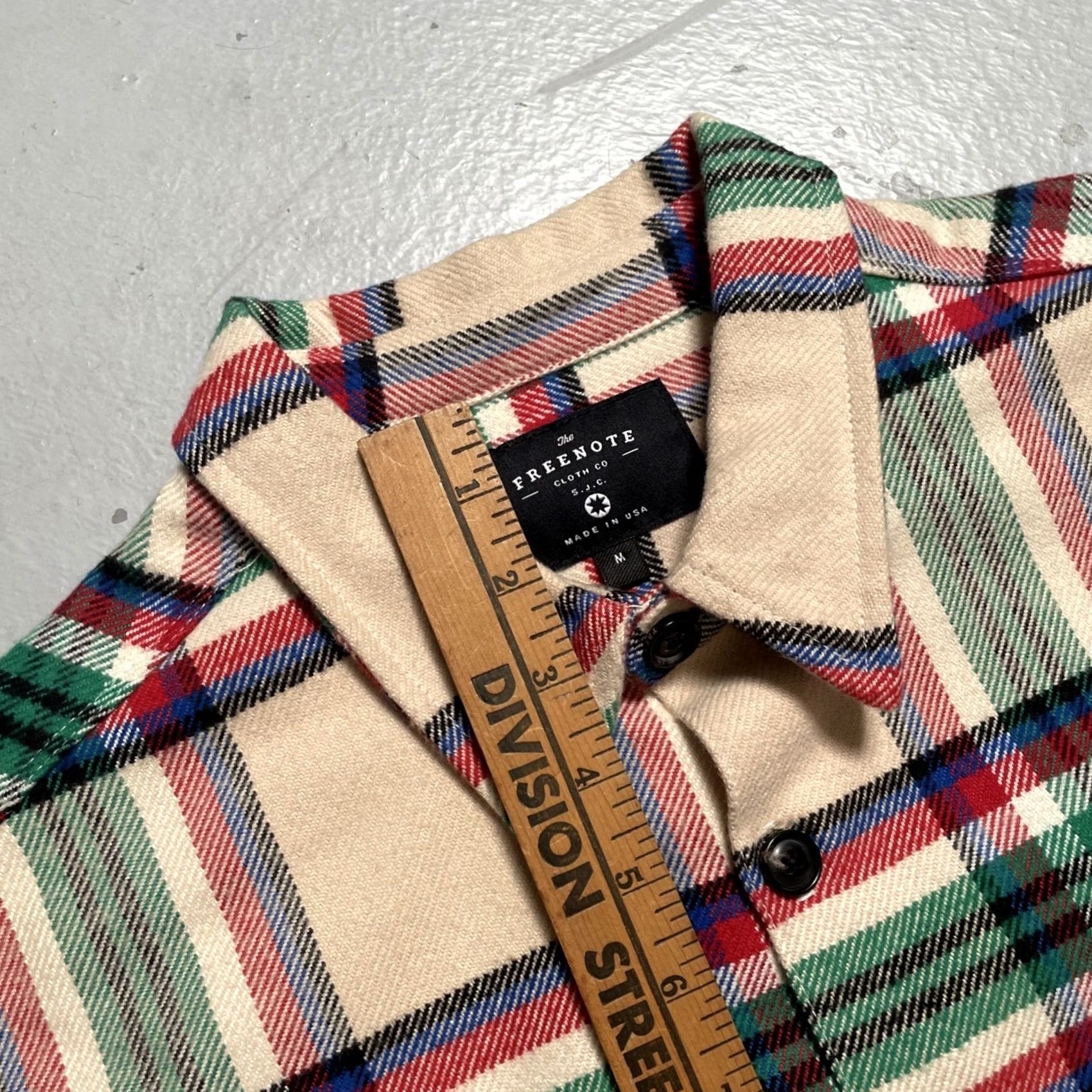 Freenote Cloth Freenote Cloth Shirt Heavy Flannel Plaid Woven Japanese Cotton Made USA M EUC Size US M / EU 48-50 / 2 - 4 Thumbnail