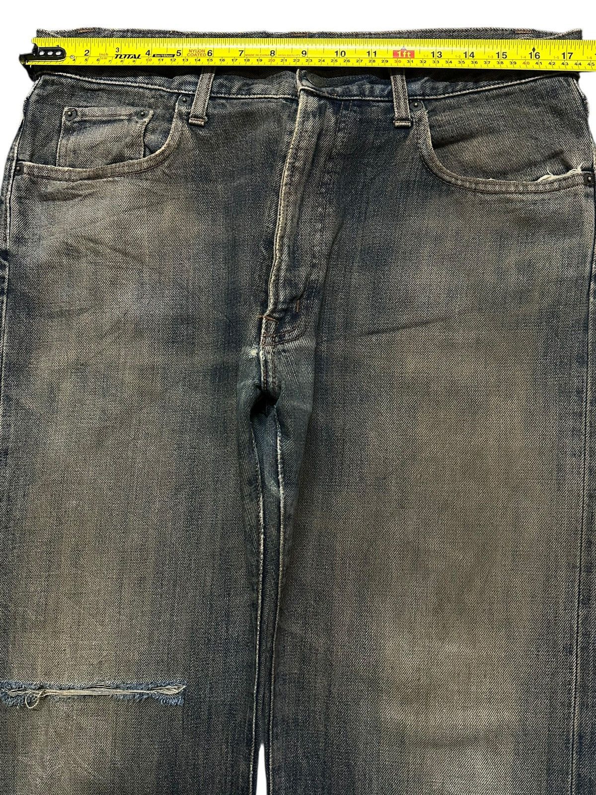 Japanese Brand Vintage Japanes Brand Mud Wash Faded Distressed Baggy Jeans Size US 34 / EU 50 - 10 Thumbnail
