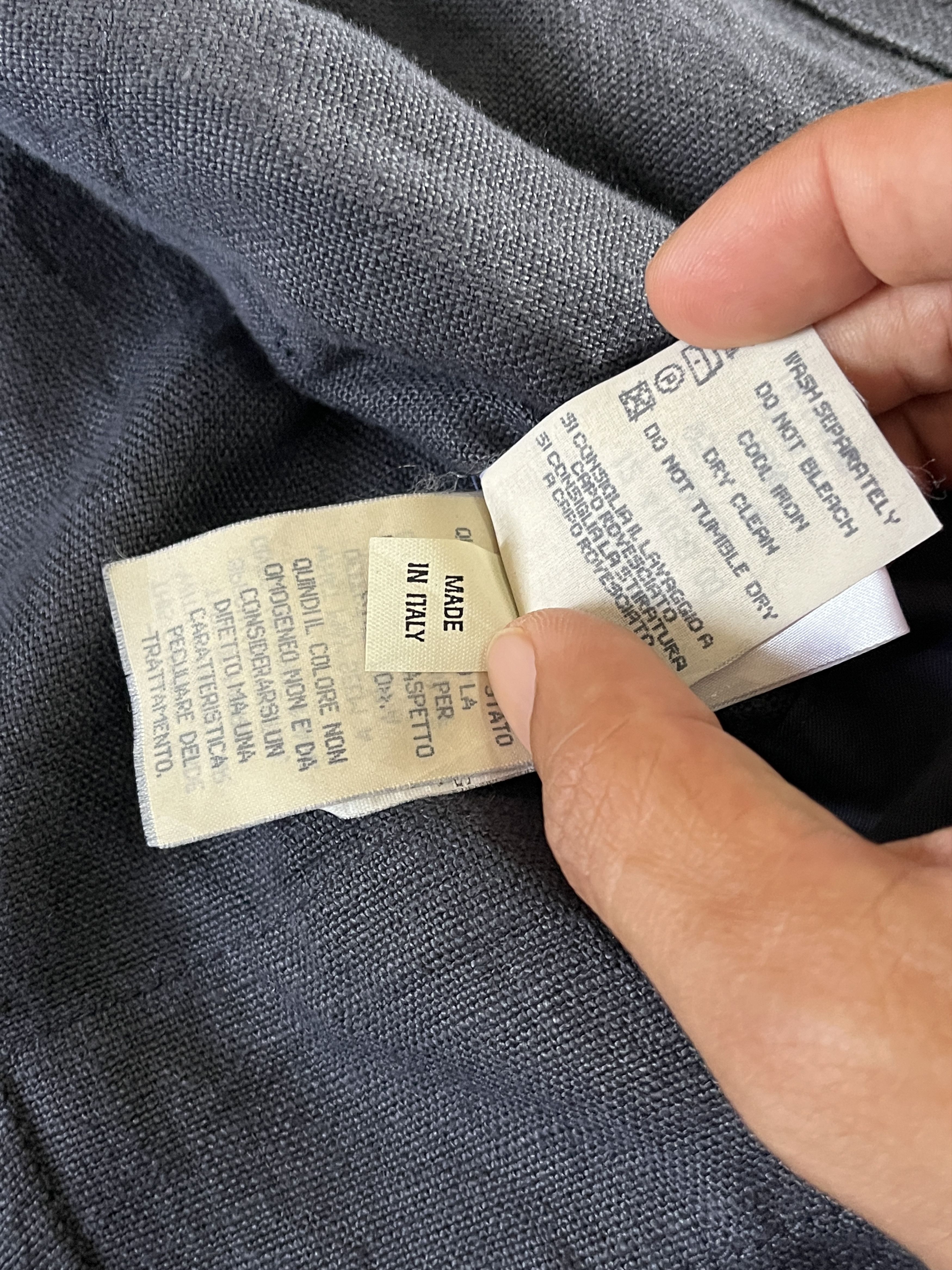 Henry Cotton's Henry Cotton’s Made in Italy Utility Navy Linen Jacket Size US S / EU 44-46 / 1 - 10 Thumbnail