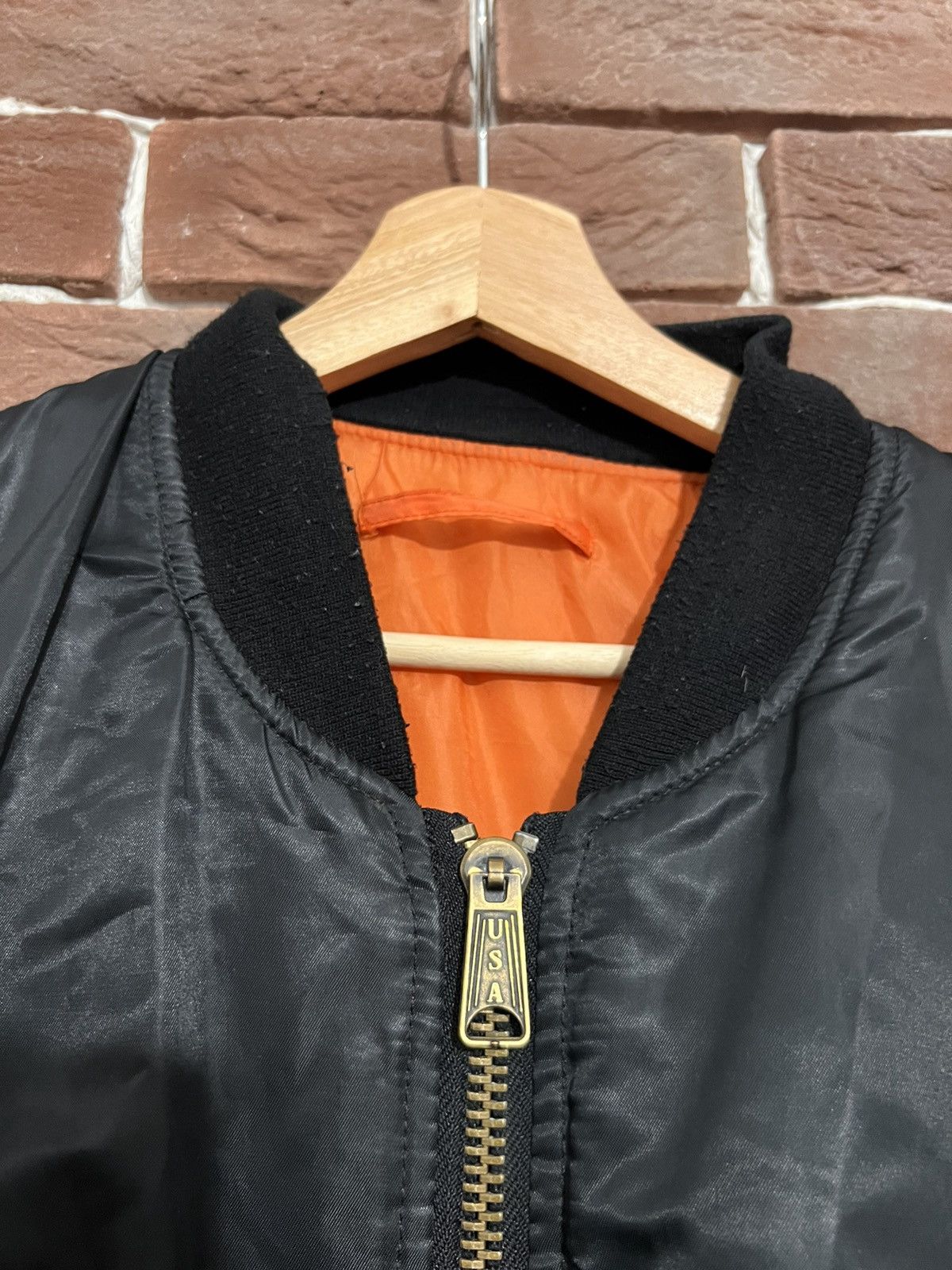 Fostex Garments Fostex Garments CWU Flyer Black Vintage Nylon Bomber Jacket Size US L / EU 52-54 / 3 - 7 Thumbnail