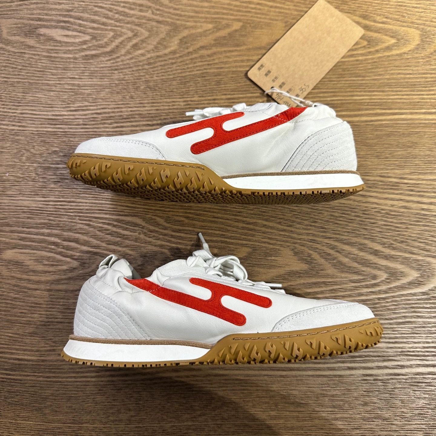 Hermes Hermes mar134 suede goatskin lettered casual sneakers 35.5 Size US 5 / IT 35 - 4 Thumbnail
