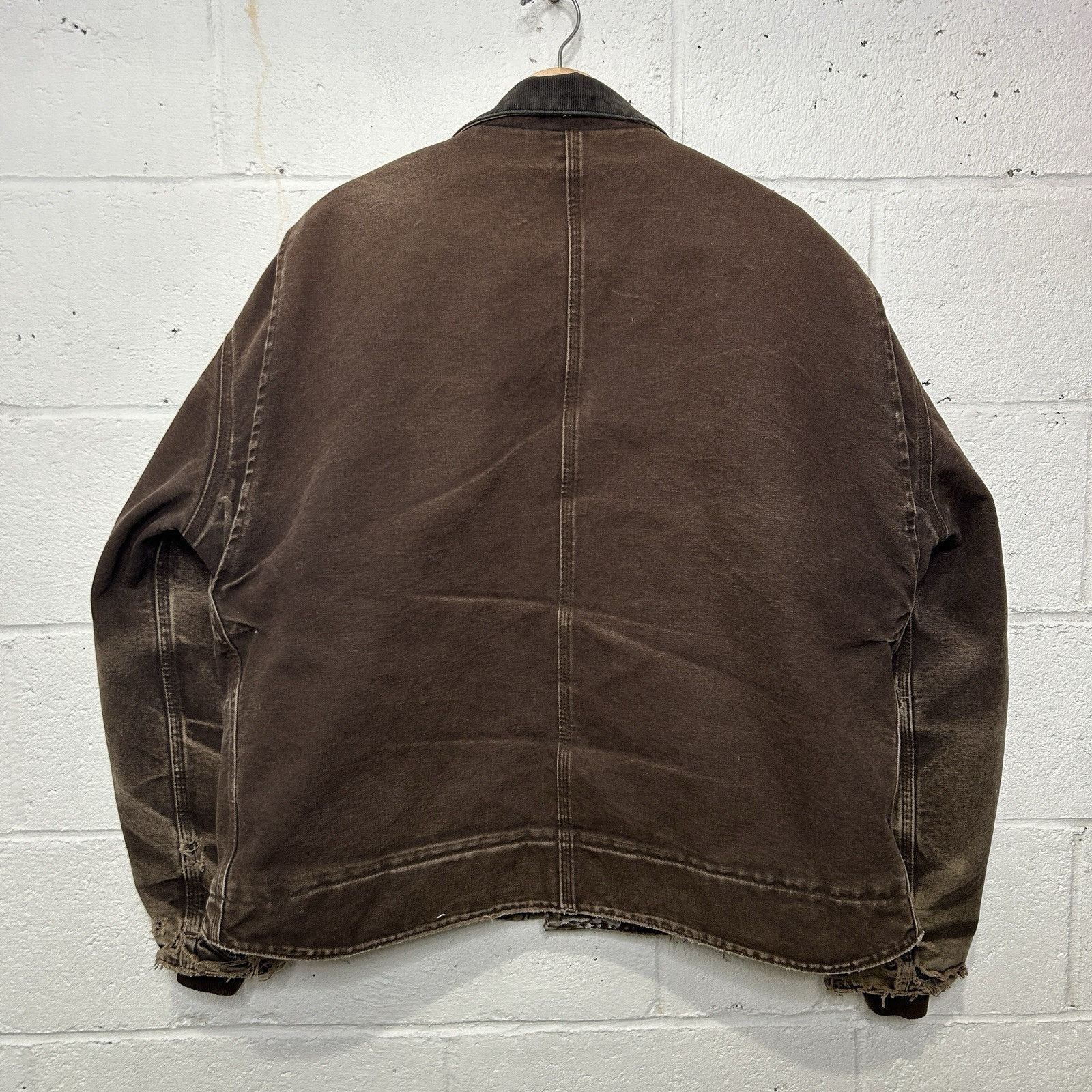 Carhartt Sherpa-Lined Dearborn Jacket “Dark Brown” J164 DKB