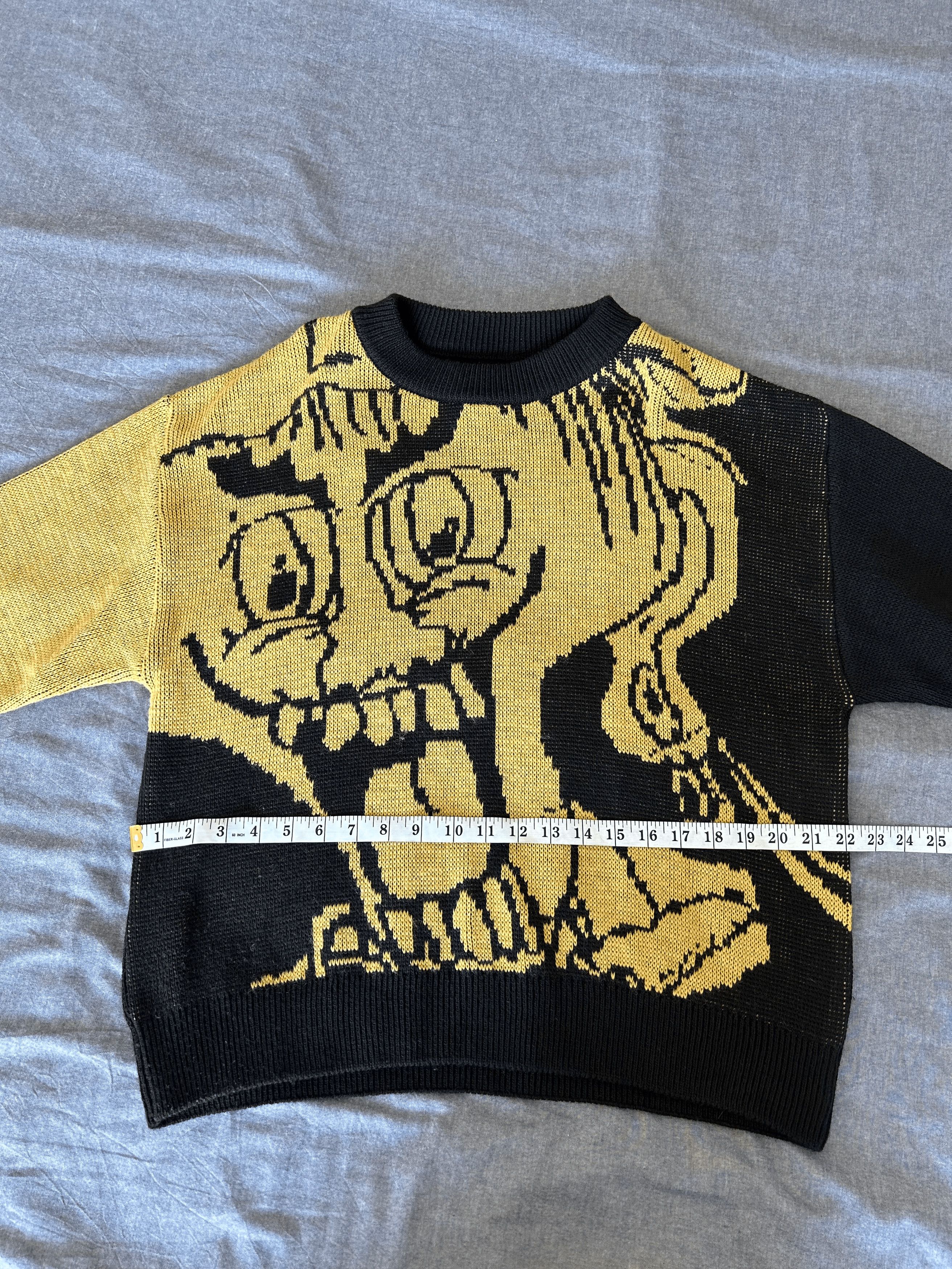 Polar Skate Co. [Polar Skate] EMILE KNIT SWEATER (BLACK/YELLOW) Size US M / EU 48-50 / 2 - 3 Thumbnail
