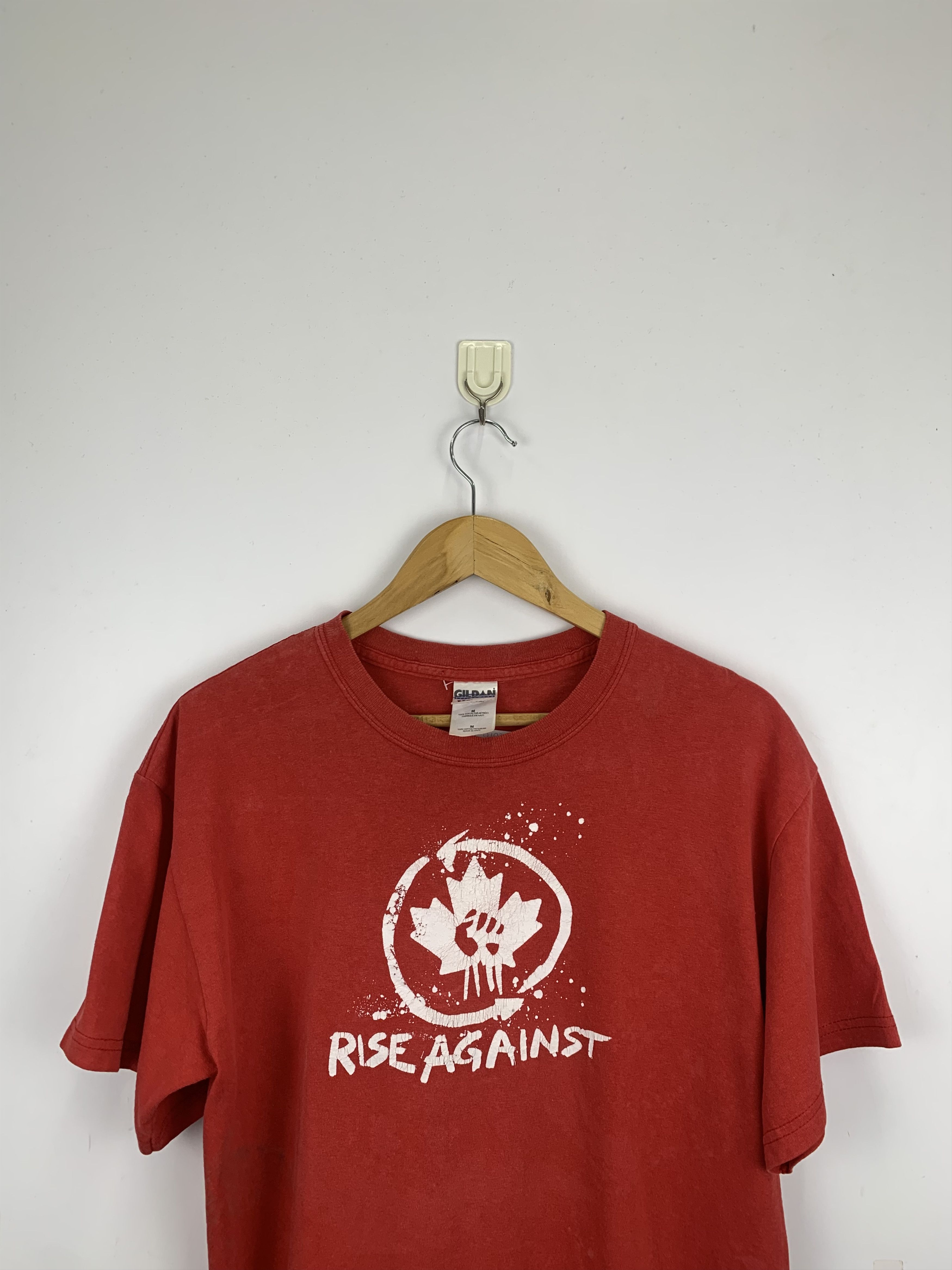 Band Tees × Vintage Vintage Rise Against Band T Shirt TA0102 Size US M / EU 48-50 / 2 - 2 Thumbnail