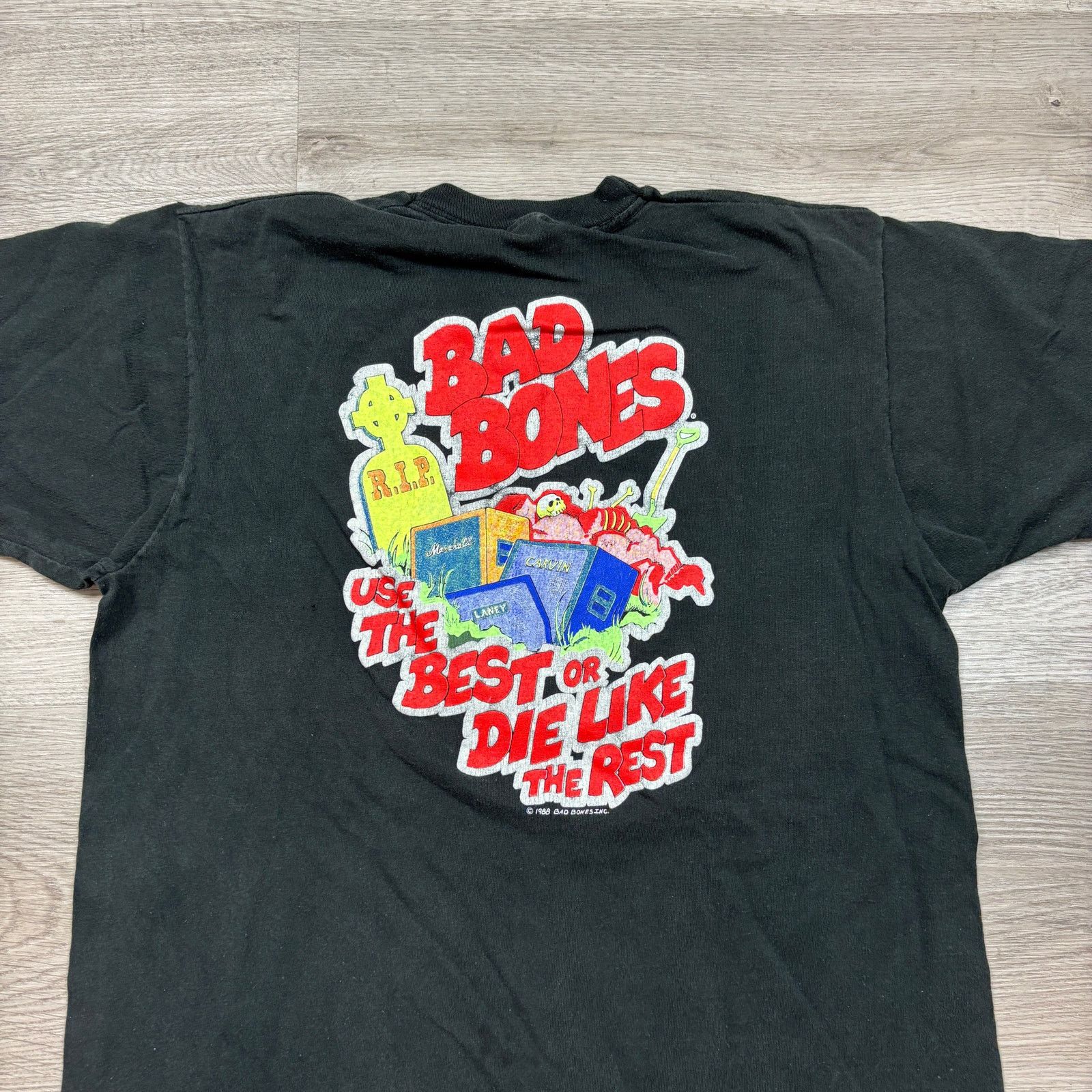 Vintage Rare Vintage 1988 Bad Bones Biker Shirt Men's Large Size US L / EU 52-54 / 3 - 5 Thumbnail