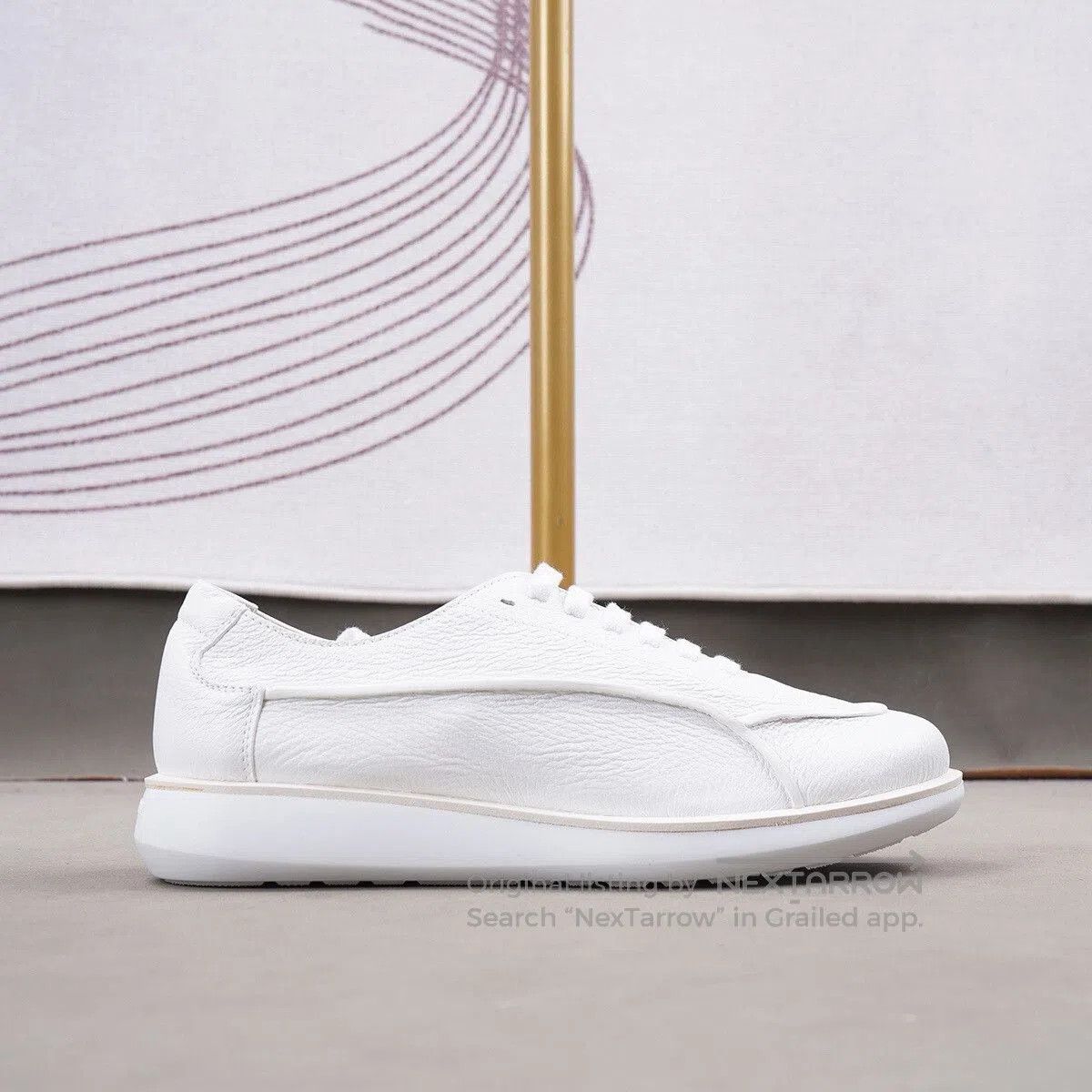 Giorgio Armani Giorgio Armani White Suede Sneakers Sale. Size US 11 / EU 44 - 7 Thumbnail
