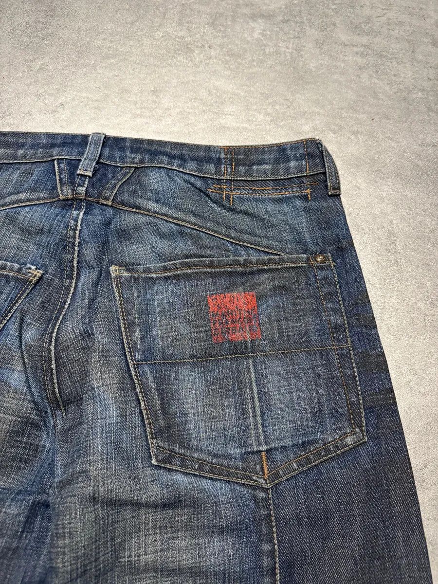 Marithe + Francois Girbaud 2000s Marithé + François Girbaud Navy Faded Rebel Denim Jeans Size US 32 / EU 48 - 7 Thumbnail