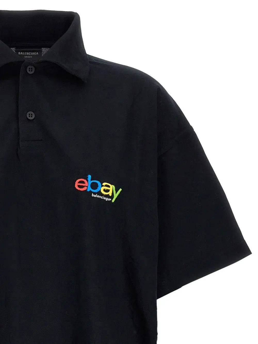 Balenciaga × eBay o1tr1nto1025 Ebay Polo Shirt in Black Size US M / EU 48-50 / 2 - 2 Thumbnail