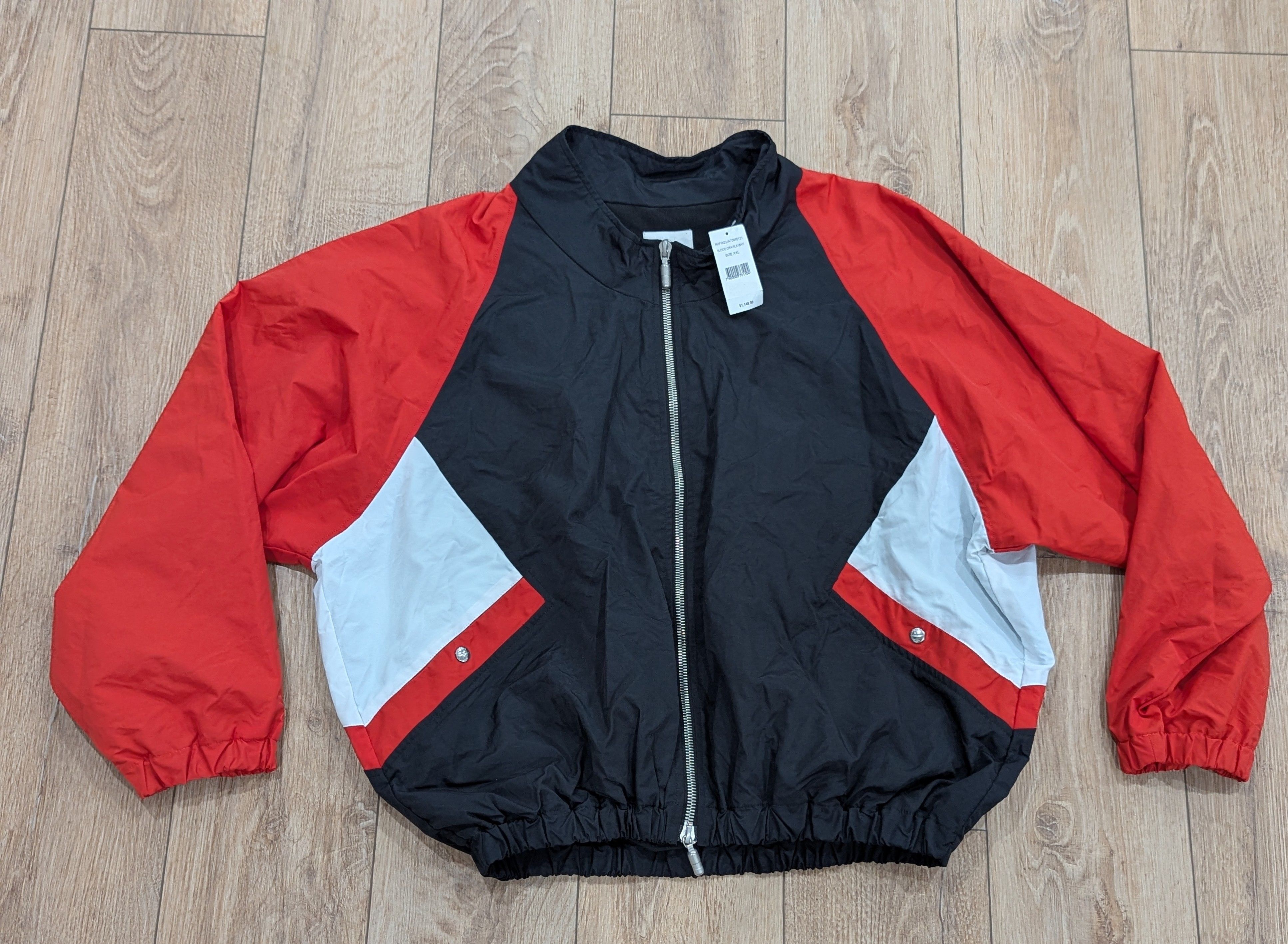Rhude RHUDE Colorblock Track Jacket Blood Orange 2XL Size US XXL / EU 58 / 5 - 1 Thumbnail