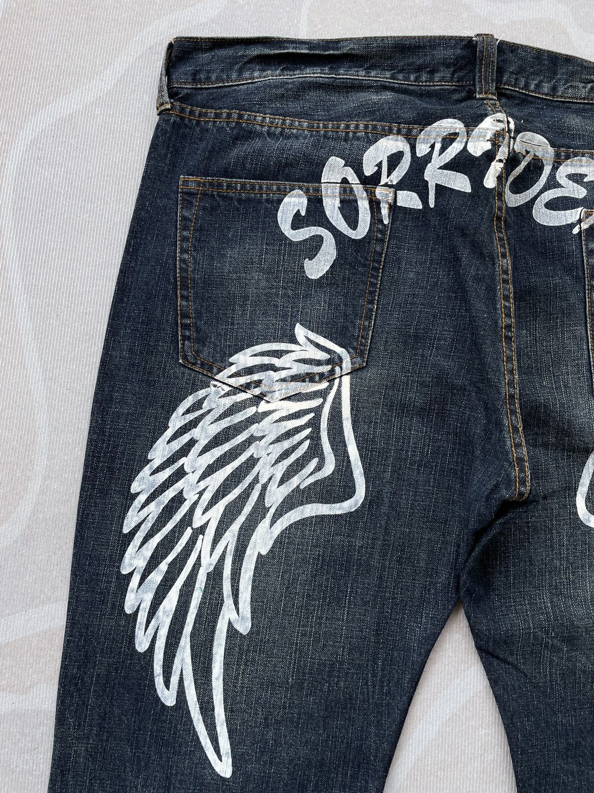 Other Sorridere Wings Printed Jeans (LG140) Size US 38 / EU 54 - 10 Thumbnail