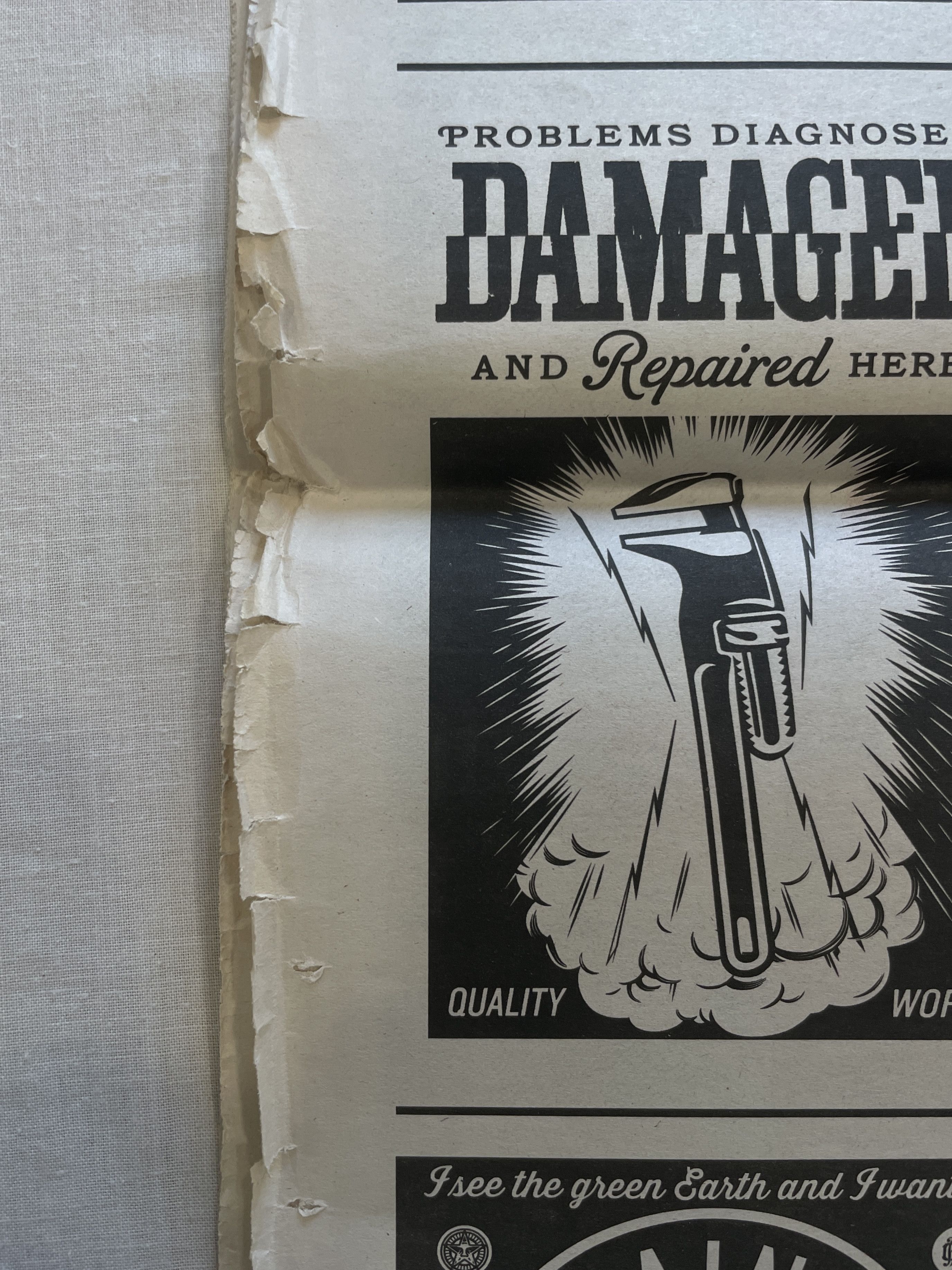 Obey × Shepard Fairey Obey The Damaged Times Newspaper Zine 2017 Shepard Fairey Size ONE SIZE - 5 Thumbnail