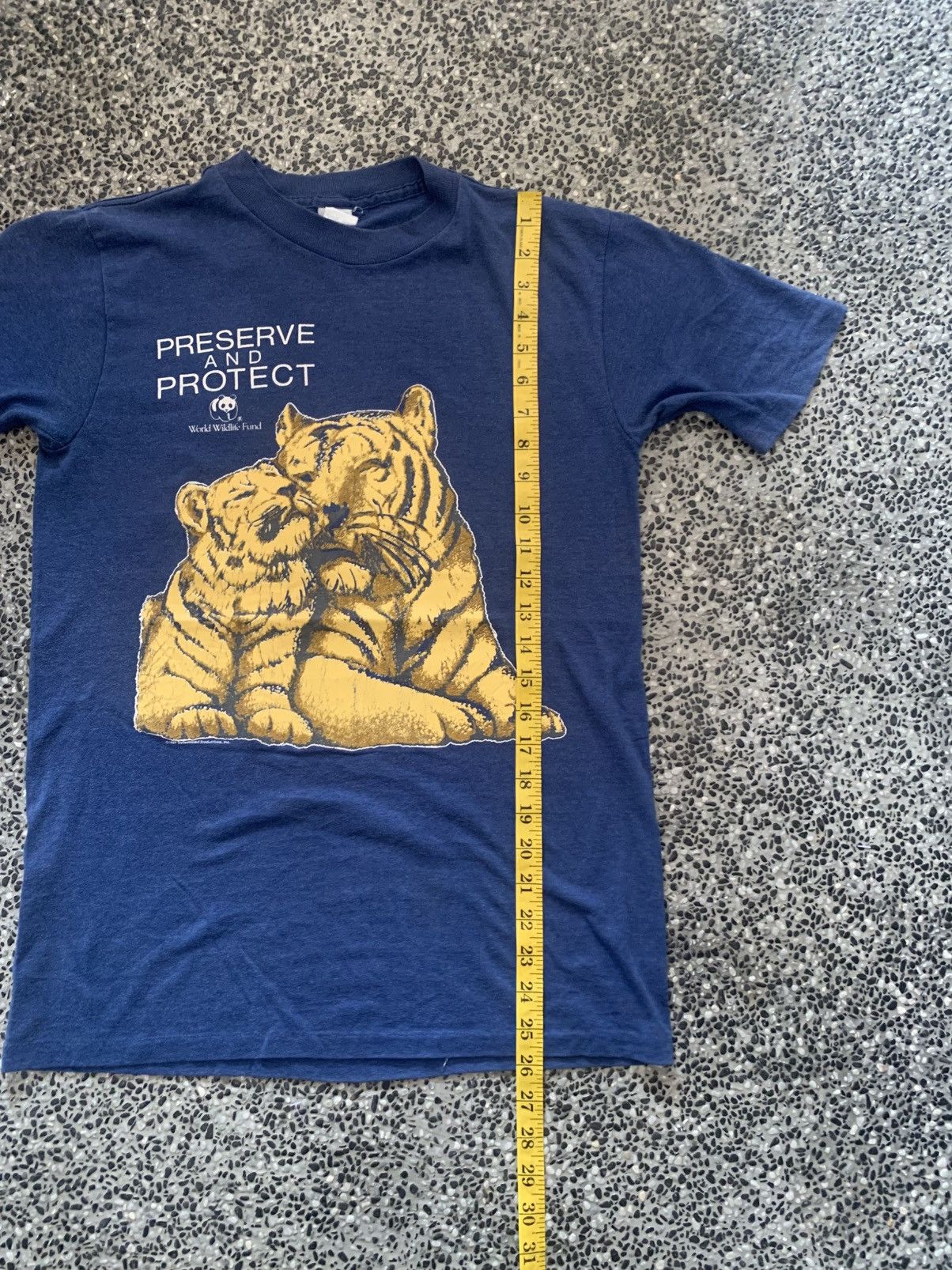 Habitat × Vintage × WWF Vintage 80s World Wildlife Fund WWF Preserve And Protect Tee Size US S / EU 44-46 / 1 - 11 Thumbnail