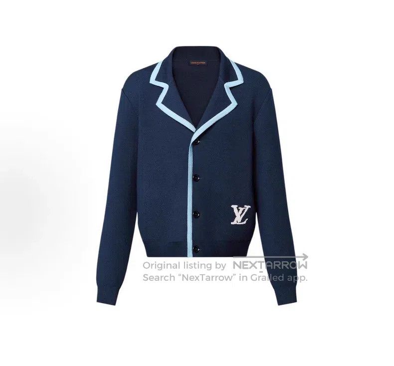 Louis Vuitton Louis Vuitton Tylerlogo jacquard wool knit cardigan jacket Size US M / EU 48-50 / 2 - 1 Thumbnail