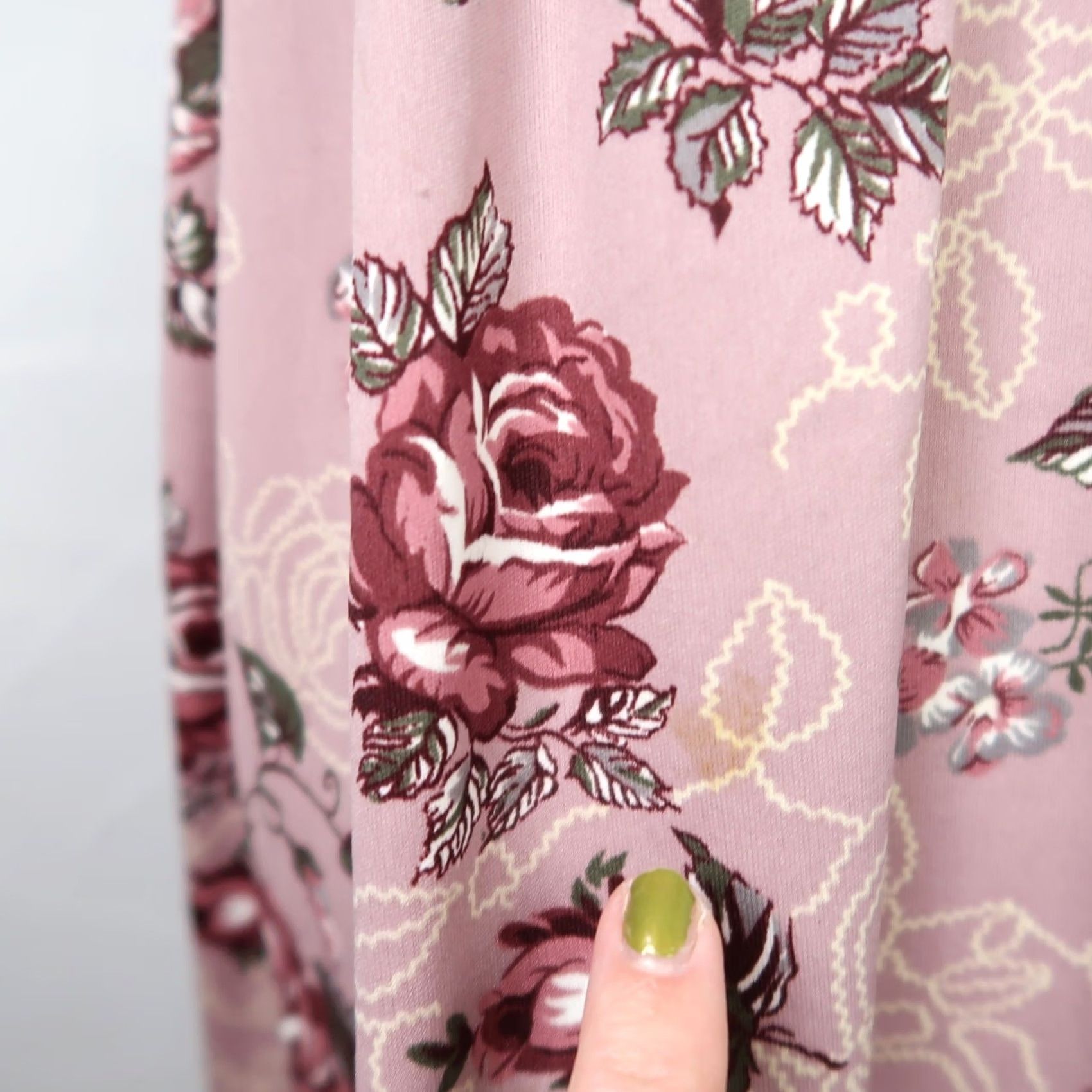 Vintage VINTAGE 70s mauve purple rose floral midi dress XS Size XS / US 0-2 / IT 36-38 - 6 Thumbnail