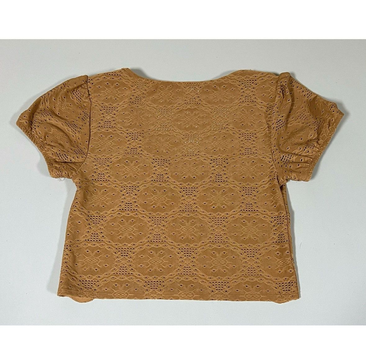 Urban Outfitters Brown Boho Bohemian Cut-Out Shirt Top Blouse Tee Size S 🤎✨ Size S / US 4 / IT 40 - 5 Thumbnail