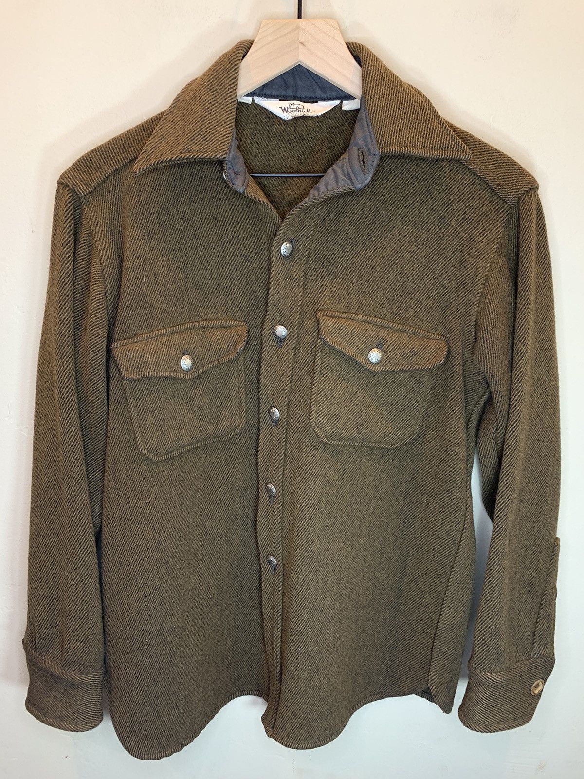 Woolrich Woolen Mills *RARE* Vintage 70’s Woolrich Two Pocket Button Shirt Jacket Size US M / EU 48-50 / 2 - 1 Thumbnail