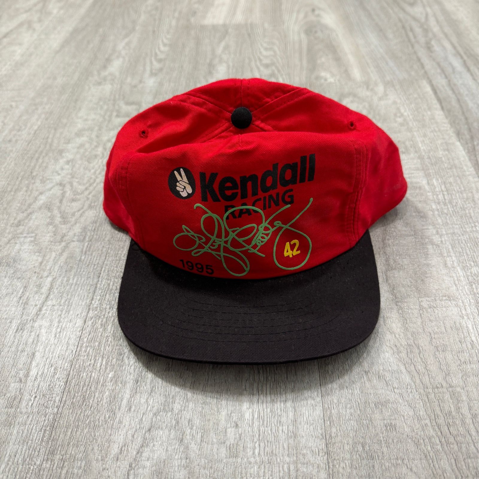 Vintage Vintage Kendall Racing Nascar Kyle Petty Hat Adult Red 1995 Size ONE SIZE - 1 Thumbnail