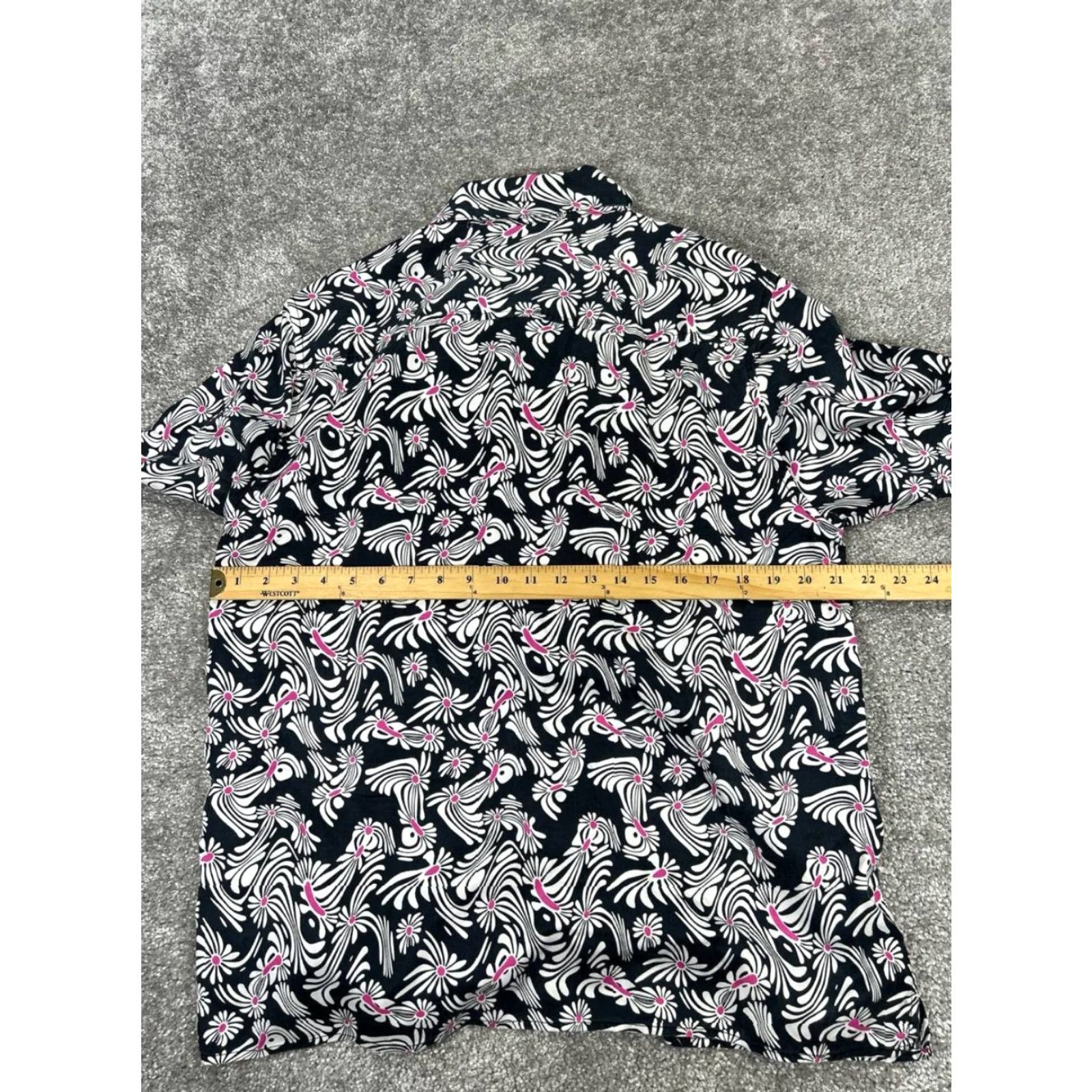 Bonobos Bonobos Shirt Mens Large Black White Pink Floral Button Up Size US L / EU 52-54 / 3 - 5 Thumbnail