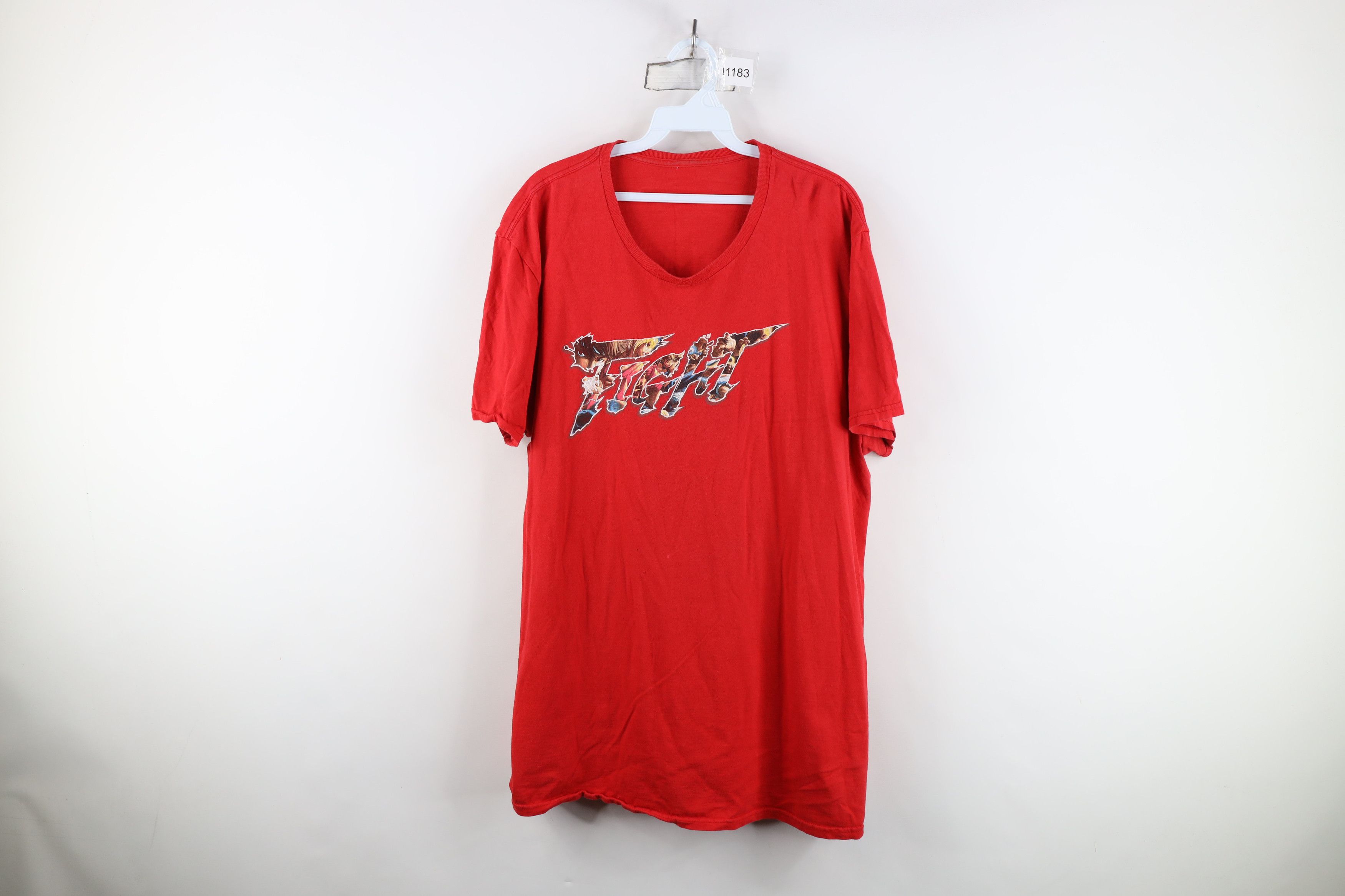 Vintage Vintage Y2K Spell Street Fighter Fight Video Game T-Shirt Size XXL / US 16-18 / IT 52-54 - 1 Thumbnail