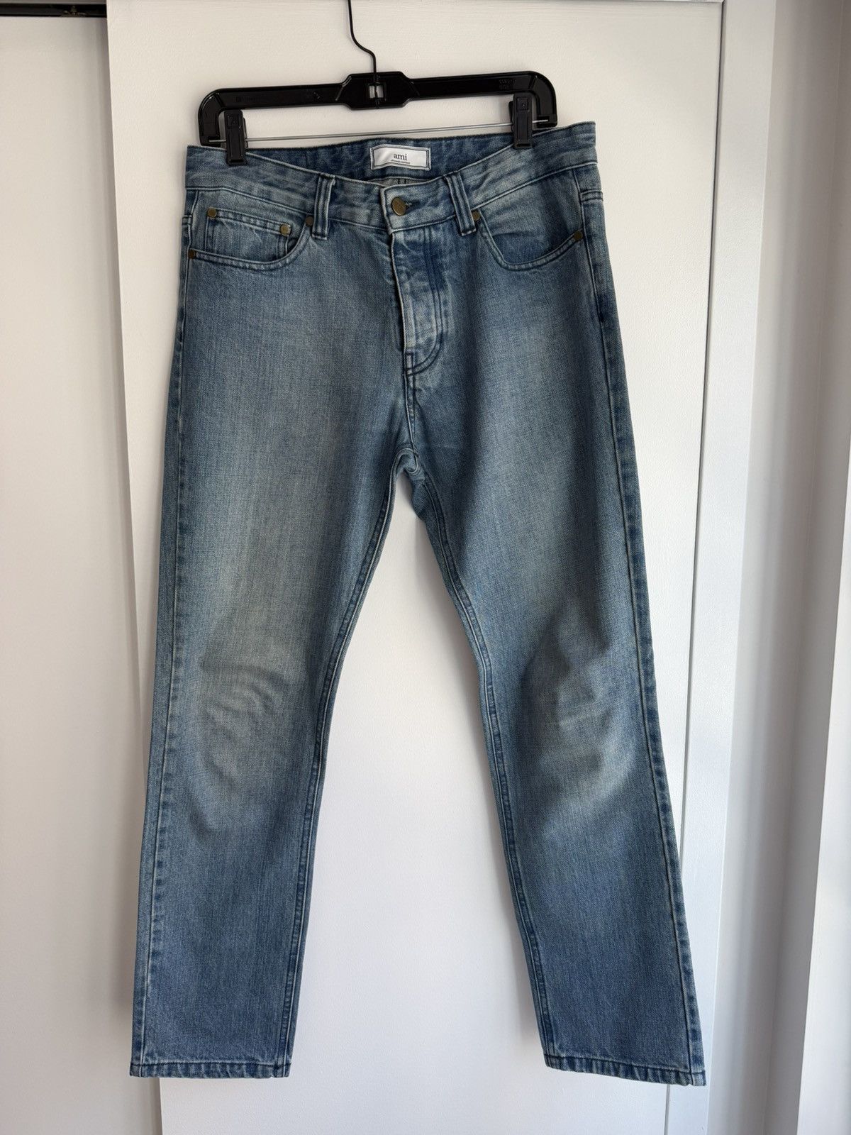 AMI Ami Slim Fit Denim, Sky Blue - Size 31 Size US 31 - 1 Thumbnail