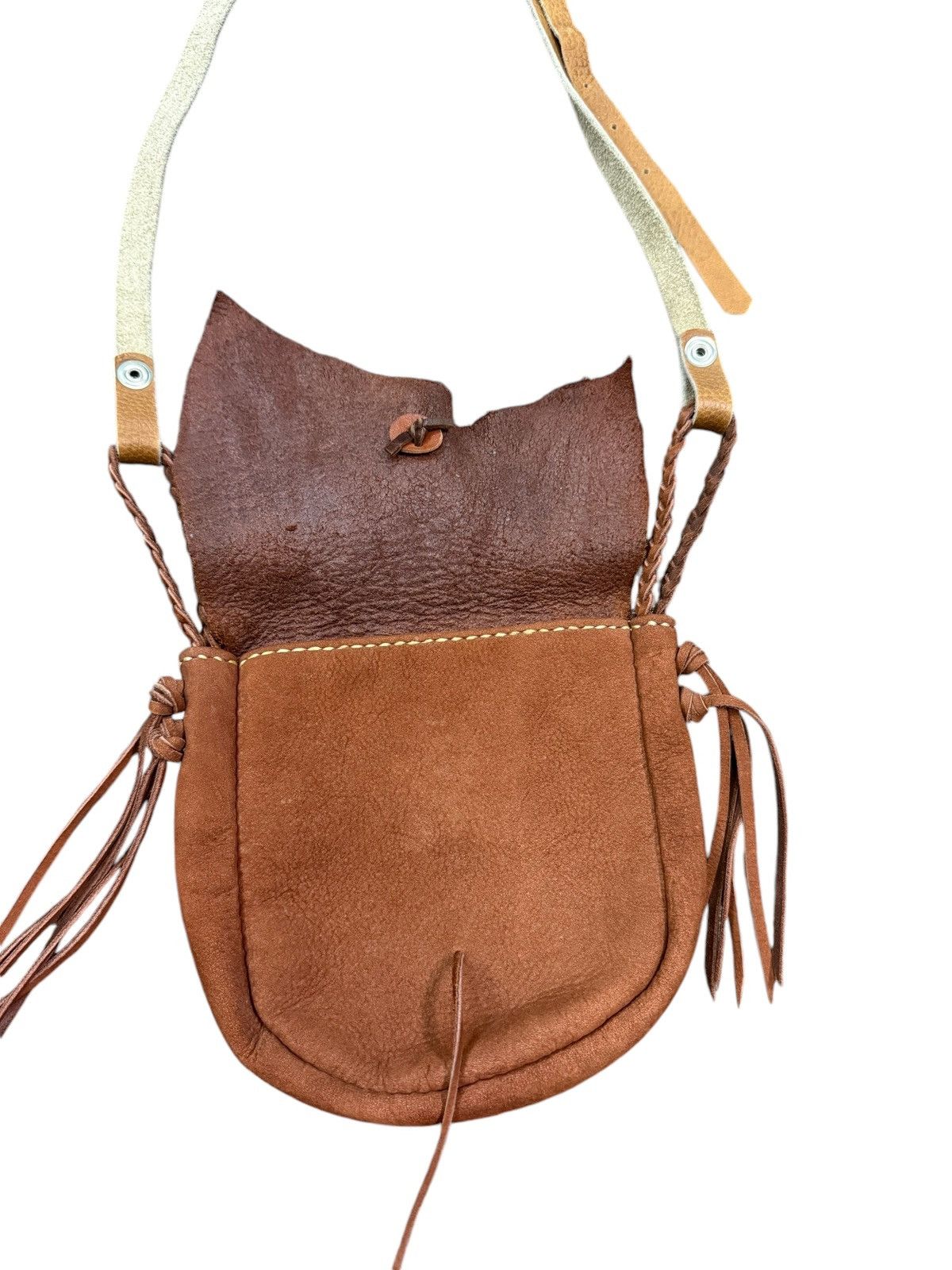 Handmade RARE CUSTOM LEATHER HANDMADE CROSSBODY BAG Size ONE SIZE - 6 Thumbnail