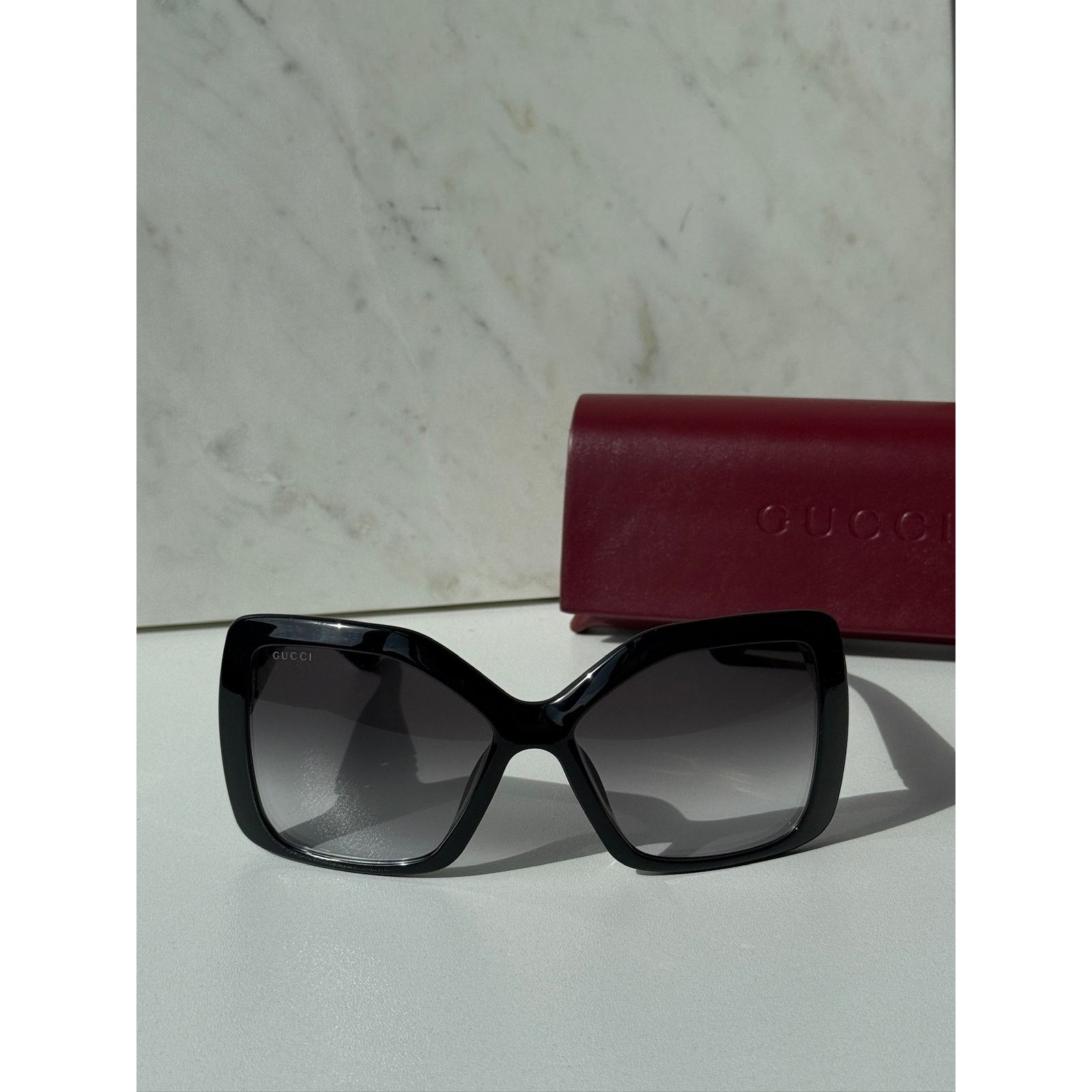 Gucci NEW Gucci GG2015S Black Oversized Wraparound Sunglasses $475 Size ONE SIZE - 5 Thumbnail