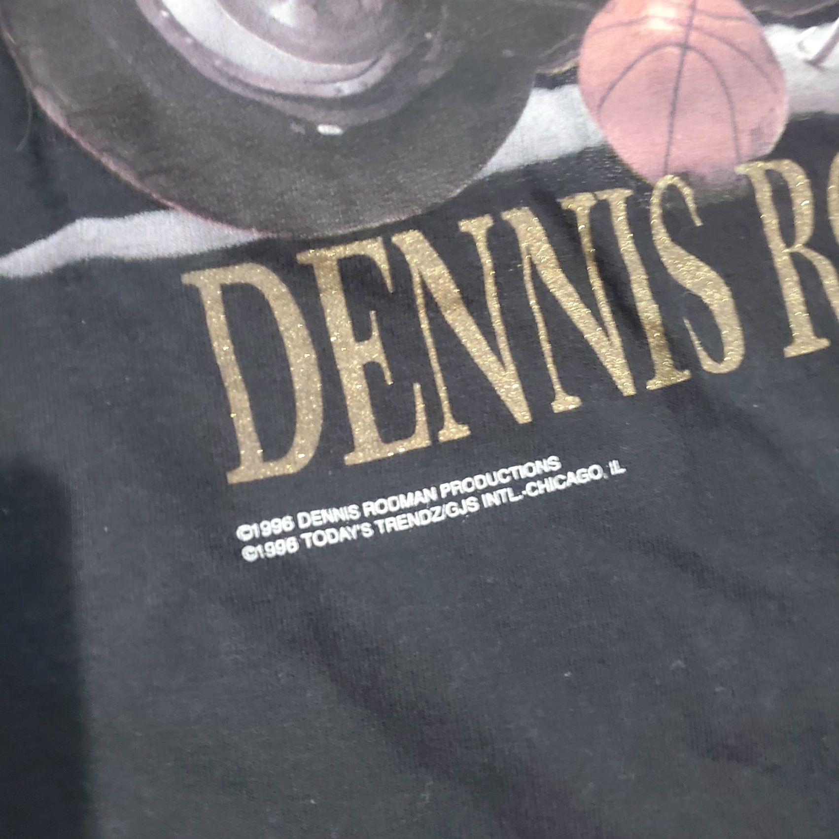 Vintage VINTAGE Dennis Rodman Bad As I Wanna Be Promo T Shirt Sz L 1996 Chicago Bulls Tee Black Adult Unisex MURINA Shirt Men’s Womens? Size US L / EU 52-54 / 3 - 3 Thumbnail
