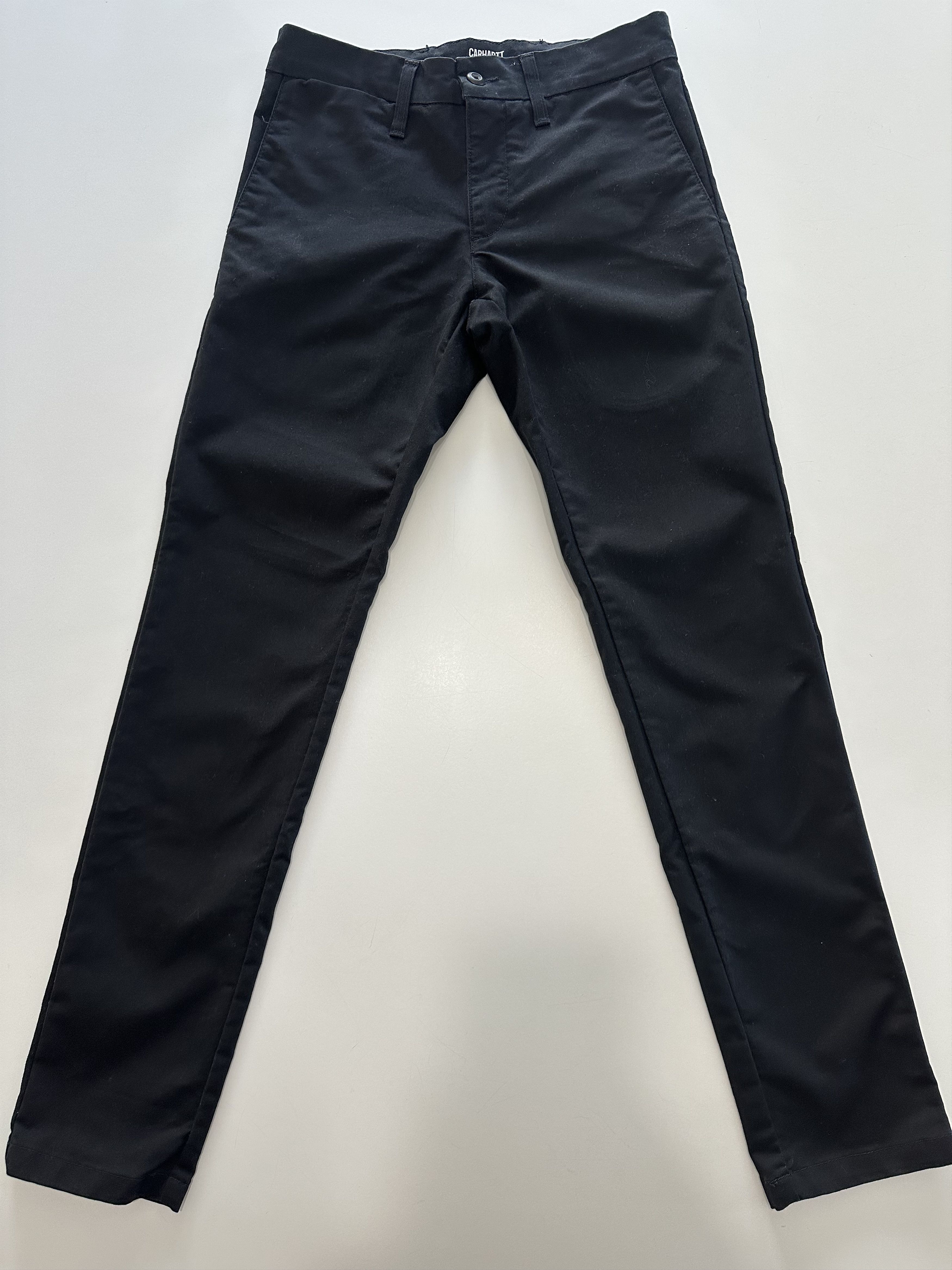 Carhartt Carhartt WIP Pants Men 29x32 BLACK Utility Chinos Workwear Size US 29 - 1 Thumbnail