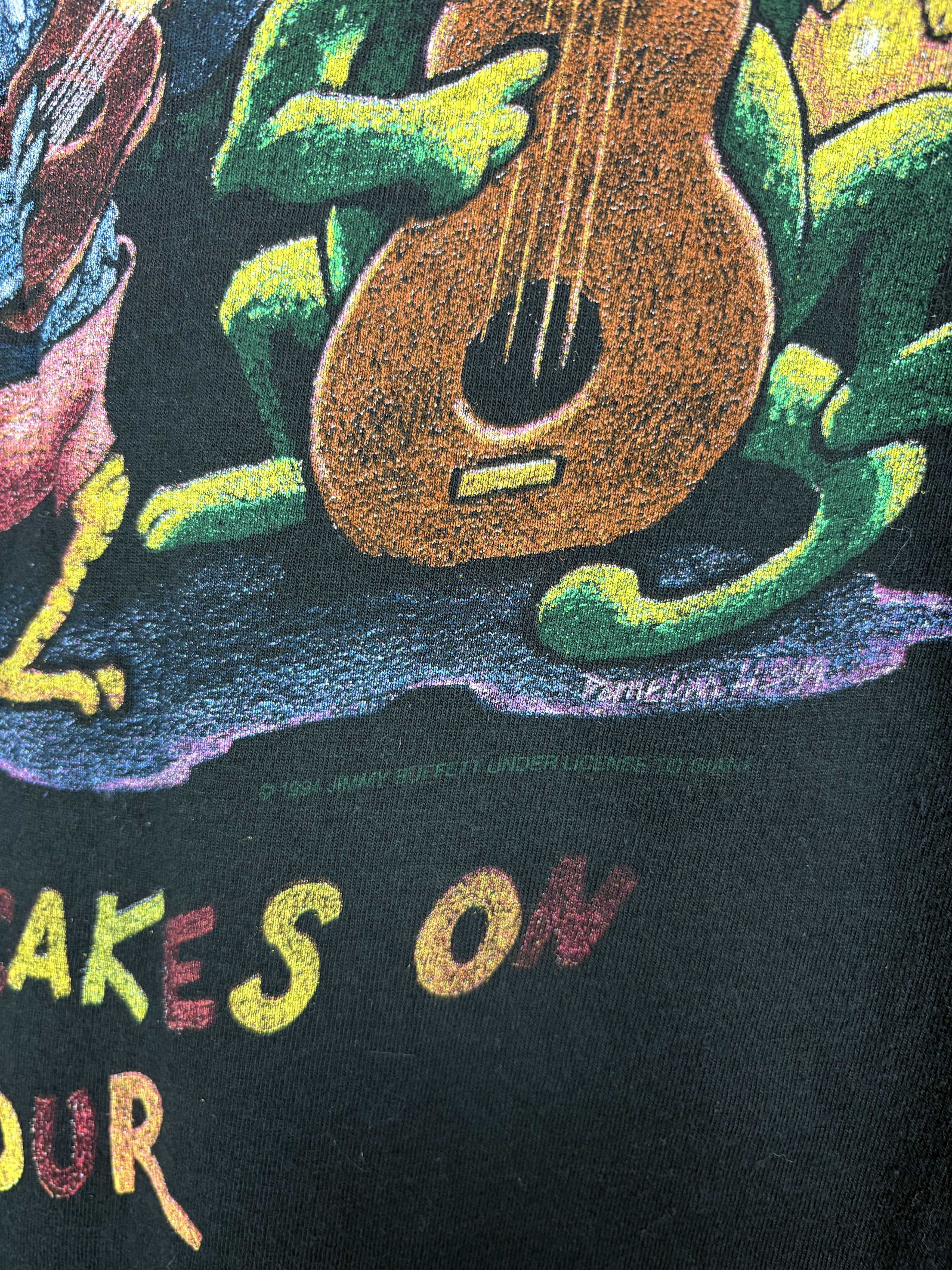Band Tees × Giant × Vintage Vintage Giant 1994 Jimmy Buffett Sunfaded Tour Tee Shirt Size US L / EU 52-54 / 3 - 13 Thumbnail