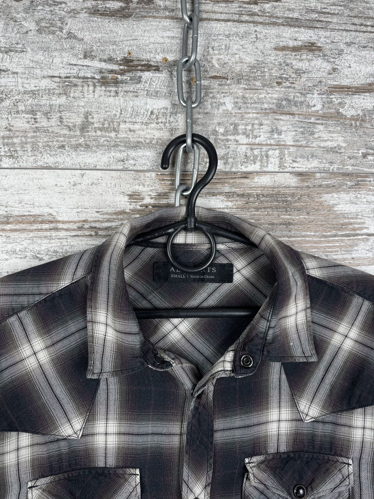 Allsaints Mens Allsaints Dacoma ls shirt button up flannel size S Size US S / EU 44-46 / 1 - 4 Thumbnail