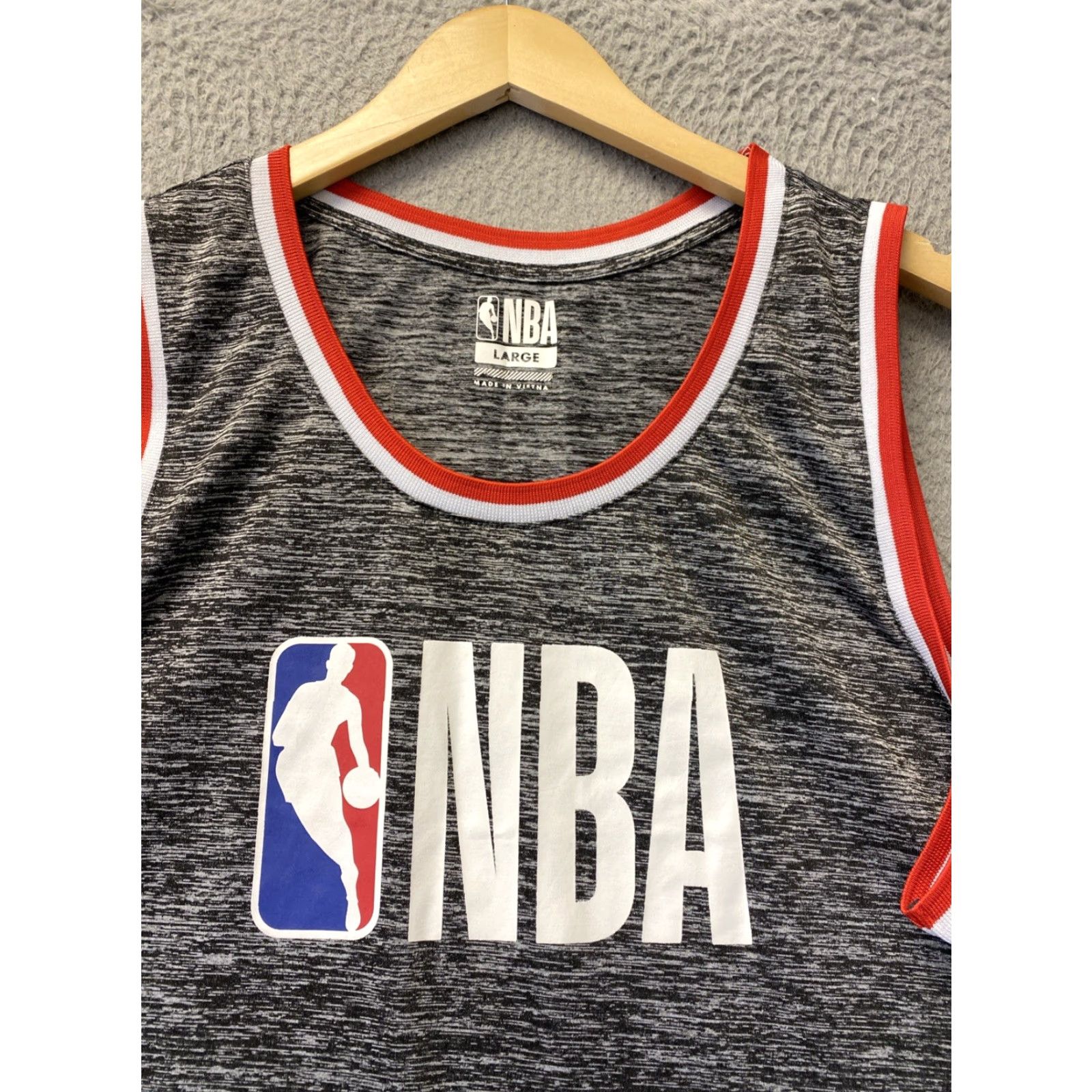 NBA NBA Gray Heather Men's Size Large Basketball Tank Top Shirt /142-34 Size US L / EU 52-54 / 3 - 3 Thumbnail