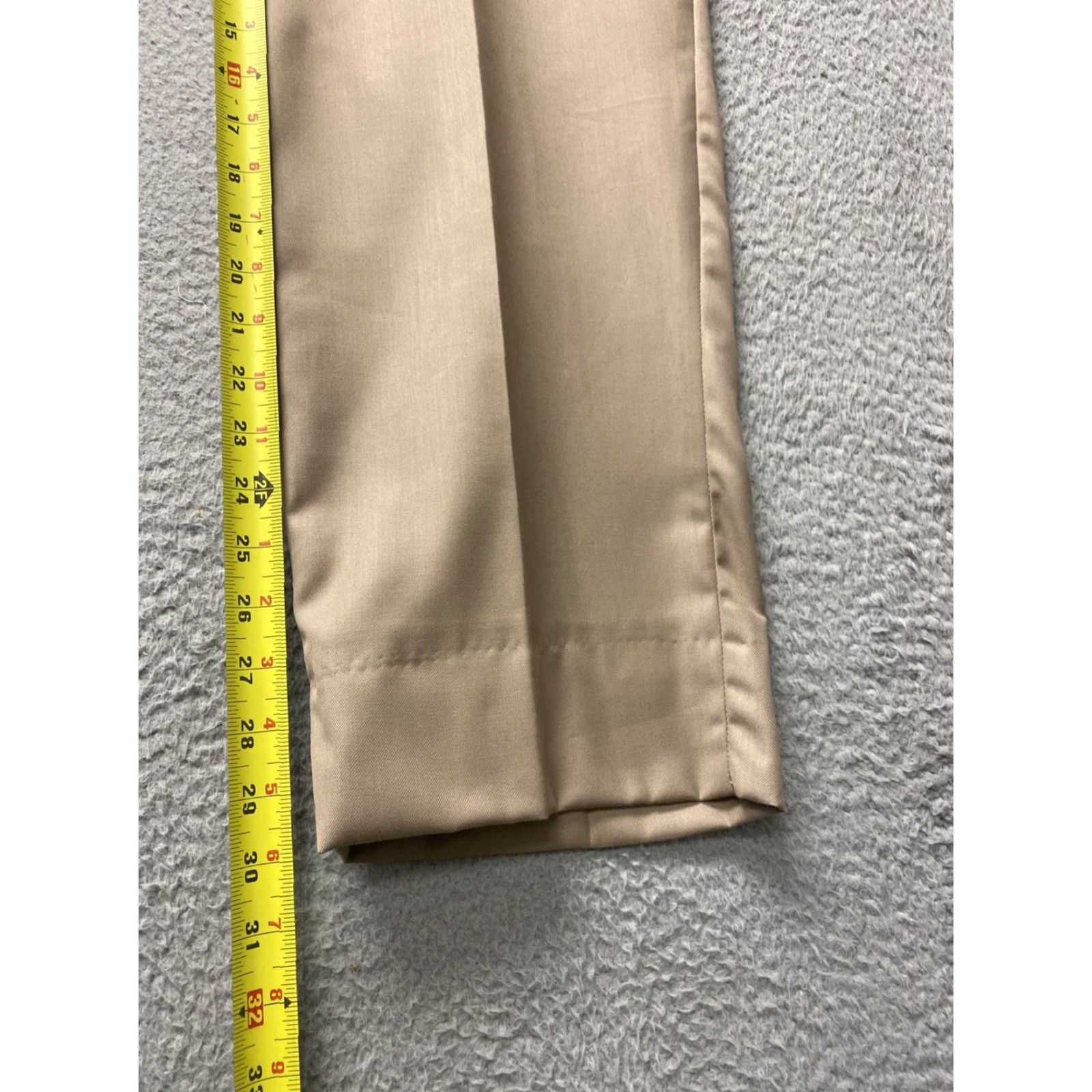 Pronto Uomo Pronto Uomo Dress Pants 40x30 Dark Ginger Flat Front Wool Regular Fit Mens Size US 40 / EU 56 - 3 Thumbnail