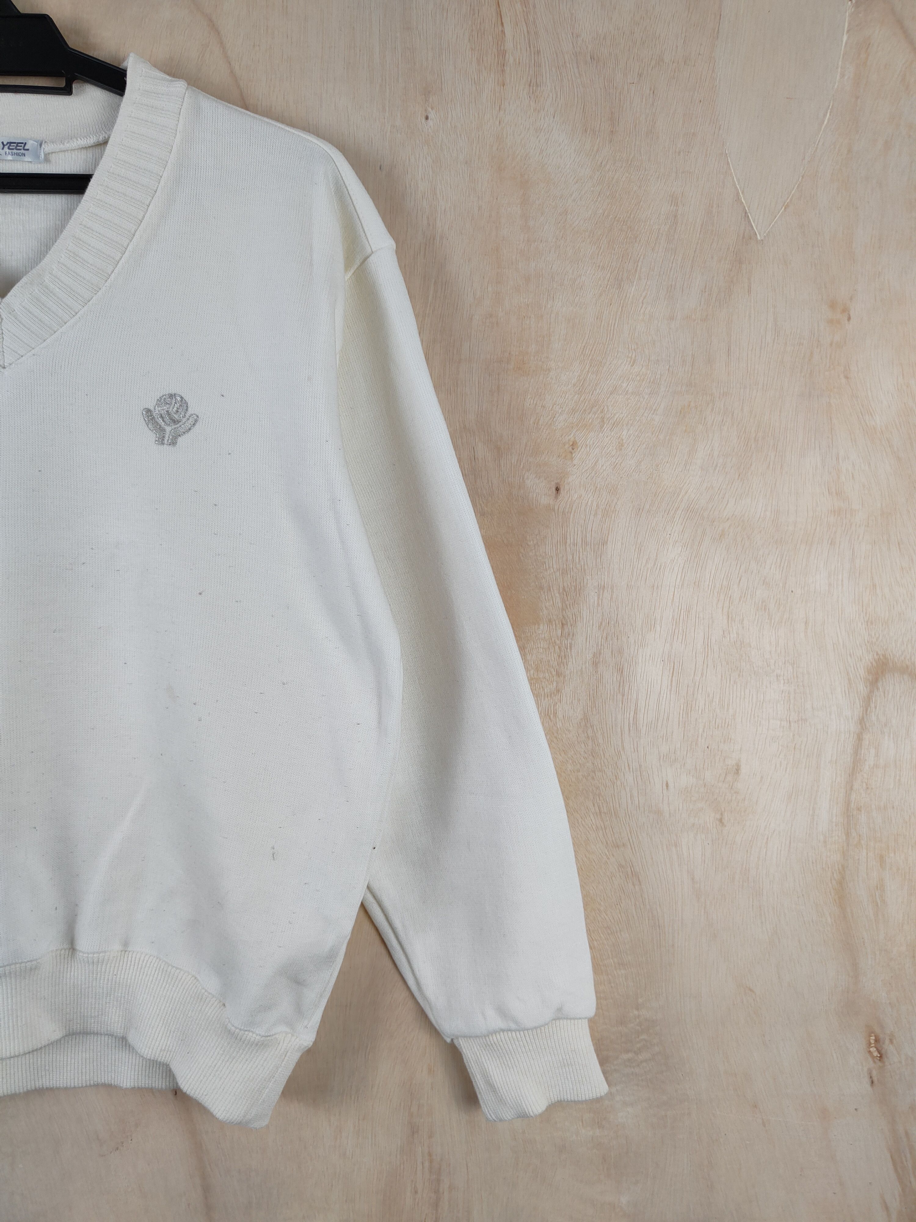 Japanese Brand × Vintage Criyeel Cream vintage Sweatshirts #S2637 Size M / US 6-8 / IT 42-44 - 6 Thumbnail