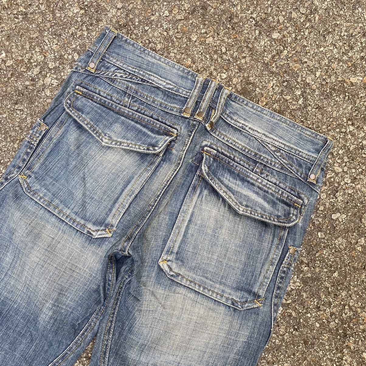 If Six Was Nine OZZ-FIRST PINBALL Bush Pant Denim Multi Pocket Jeans Punk Size US 30 / EU 46 - 6 Thumbnail