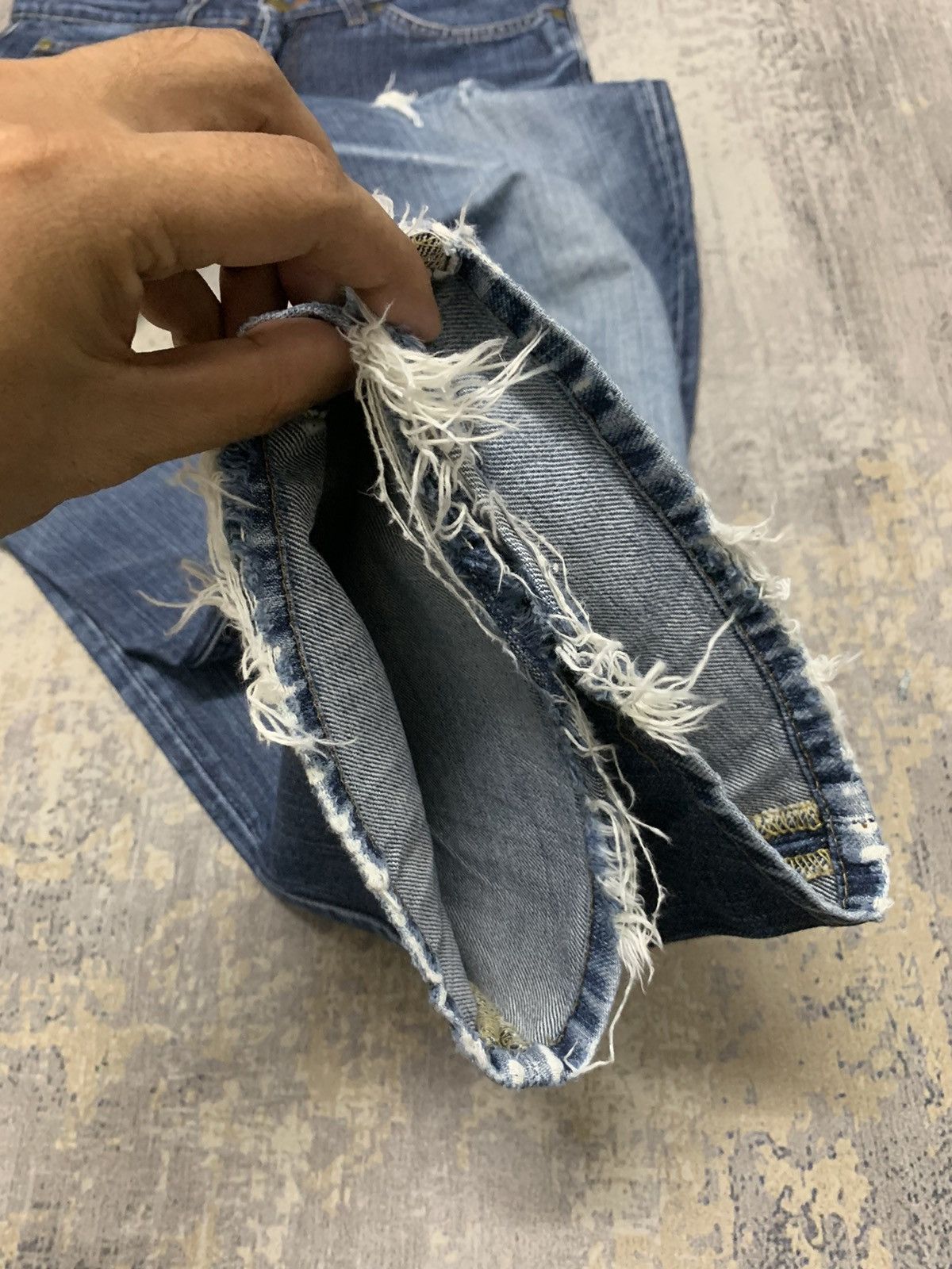 Japanese Brand Vintage Lee M.R. Indigo Blue Straight Fit Denim Pants Size US 31 - 9 Thumbnail
