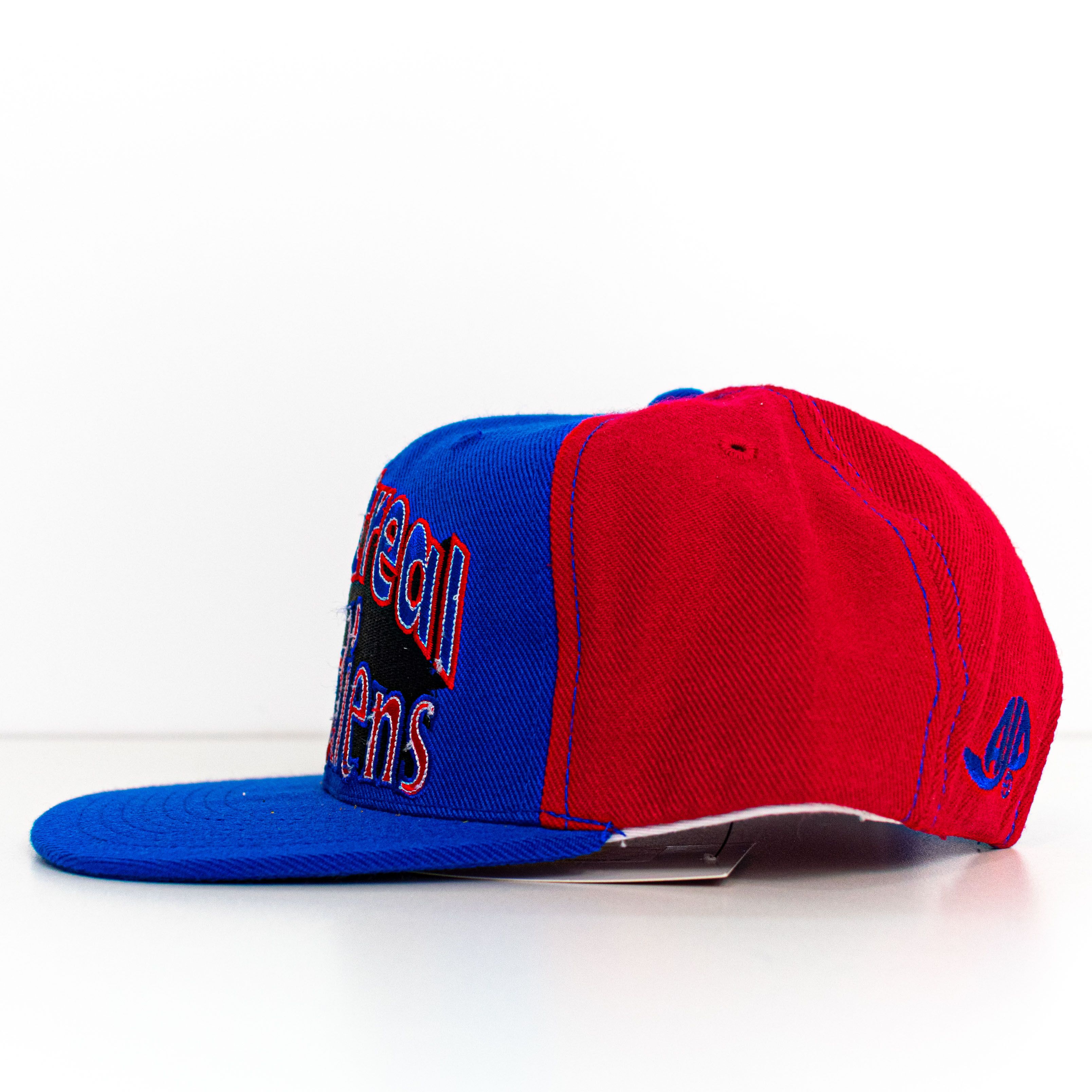 NHL VTG 90s AJD Montreal Canadiens Double Line Snapback Hat Size ONE SIZE - 3 Thumbnail