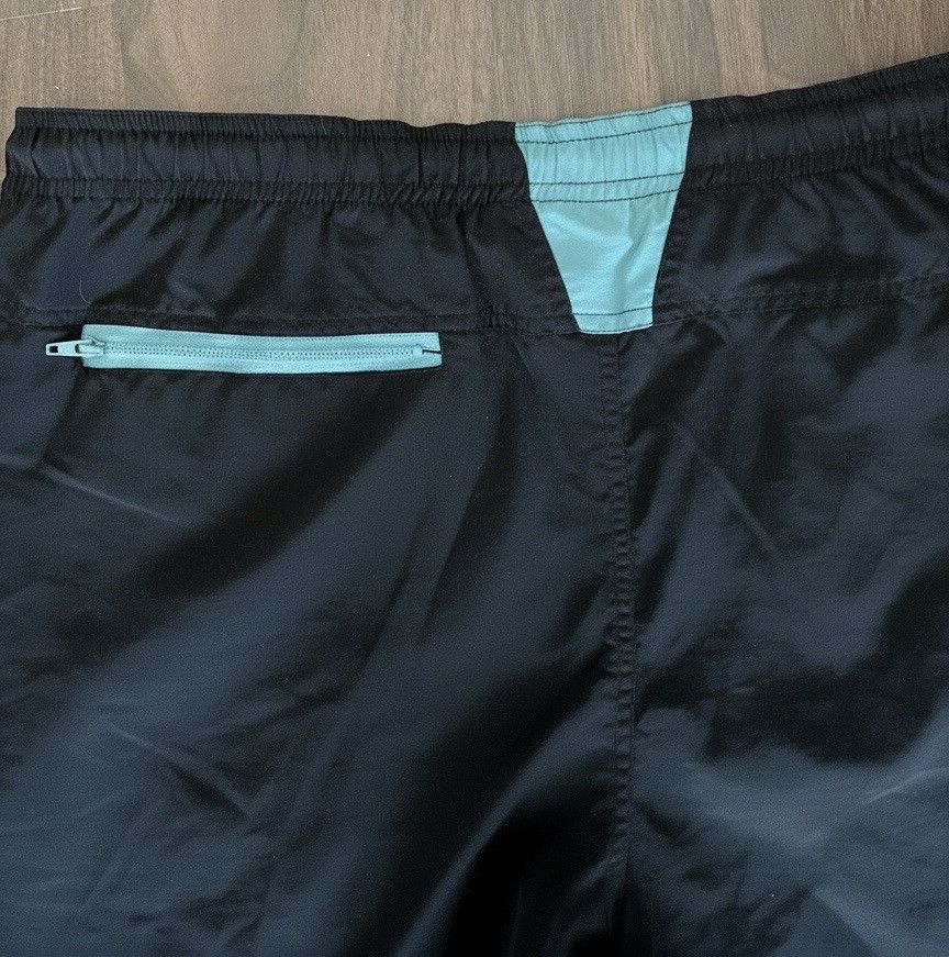 Nike Vintage 90s Nike Cross Baggy Black & Teal Blue Track Pants Size US 38 / EU 54 - 6 Thumbnail