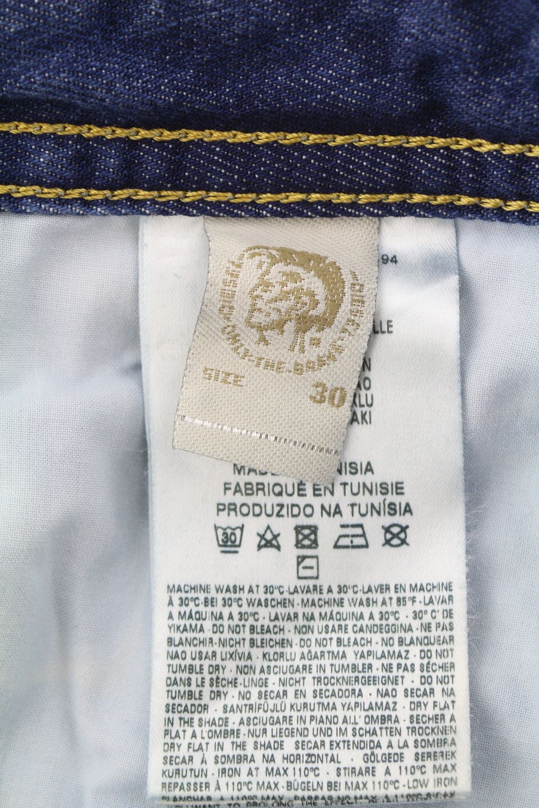 Diesel BUSTER 0848I W30/L34 Blue Faded Regular Slim Jeans 89065 Size US 30 / EU 46 - 8 Thumbnail