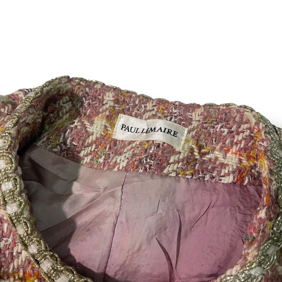 Christophe Lemaire Paul Lemaire Cropped Knitted Tweed Jacket Women Size XS / US 0-2 / IT 36-38 - 11 Thumbnail