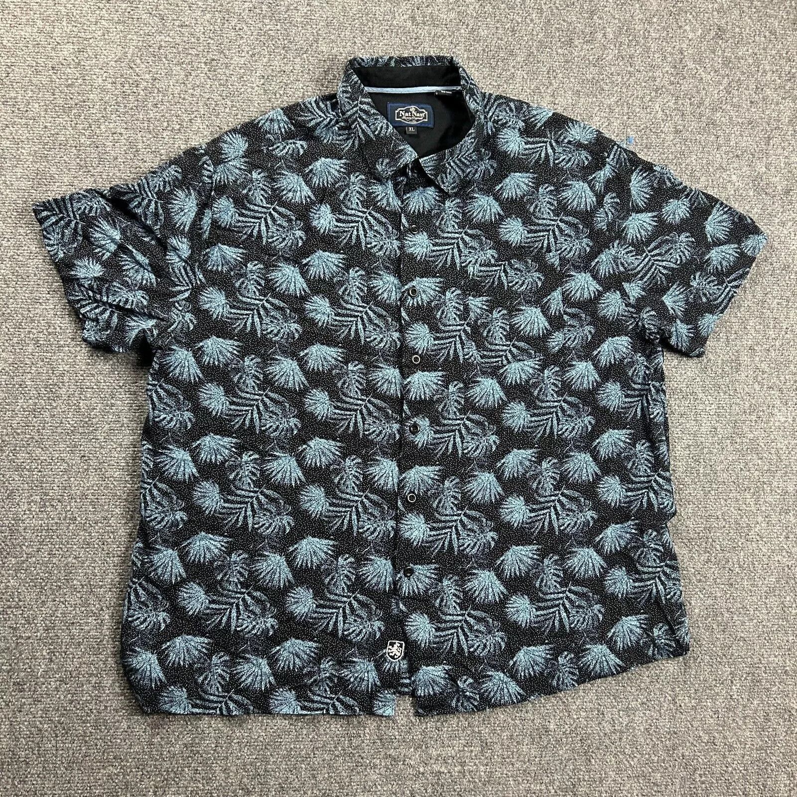 Nat Nast Nat Nast Hawaiian Shirt Mens XL Floral Button Up Pocket Size US XL / EU 56 / 4 - 1 Thumbnail