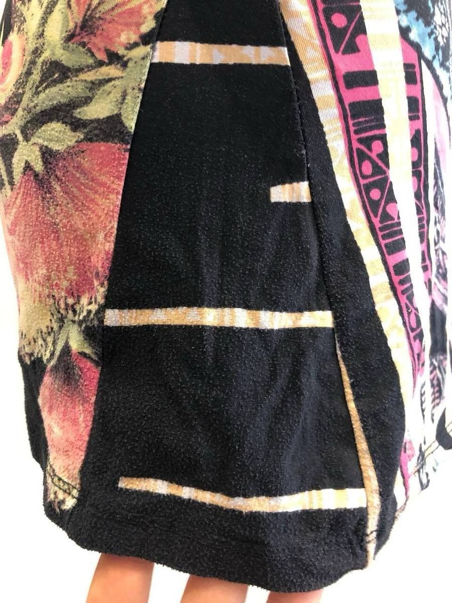 Jean Paul Gaultier Save the Queen Floral Abstract Print Stretch Tunic Top Size S / US 4 / IT 40 - 7 Thumbnail