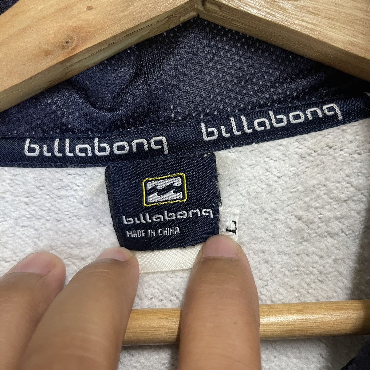 Billabong Vintage Billabong Small Logo Zipper Hoodie Size US L / EU 52-54 / 3 - 8 Thumbnail