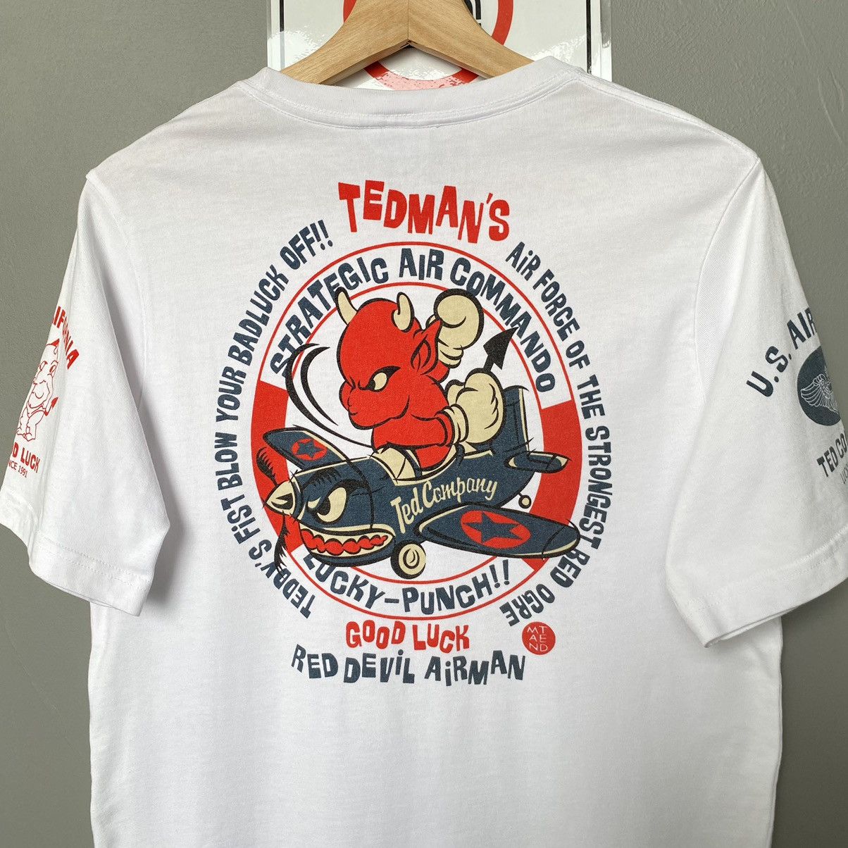 Tedman Vintage Y2K Tedman U.S Air Force Red Devil Airman Tshirt Size US M / EU 48-50 / 2 - 4 Thumbnail